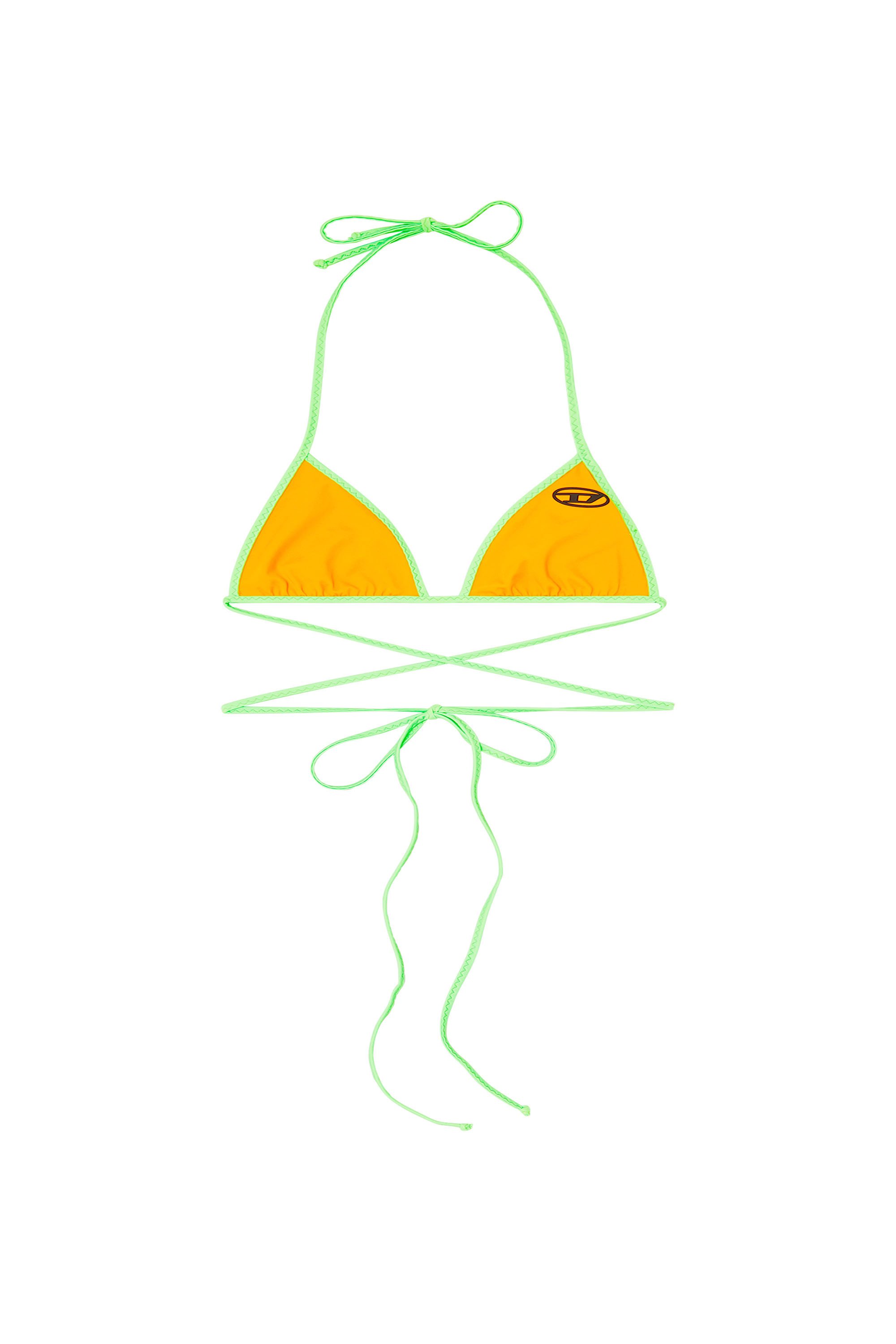 Diesel - TRISHA-D-POP, Top de bikini con tiras envolventes Mujer in Amarillo - 3