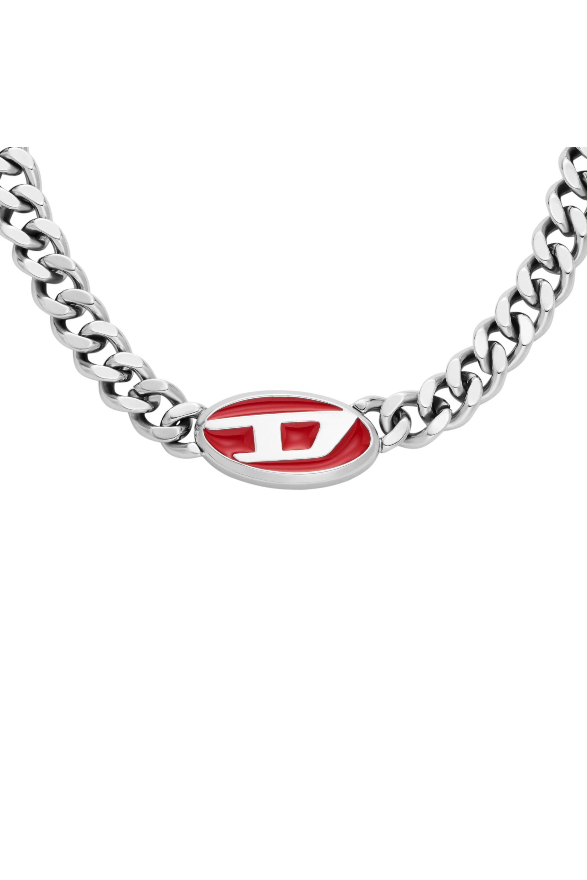 Diesel - DX1446, Collar de cadena de acero inoxidable Unisex in Plateado - 2