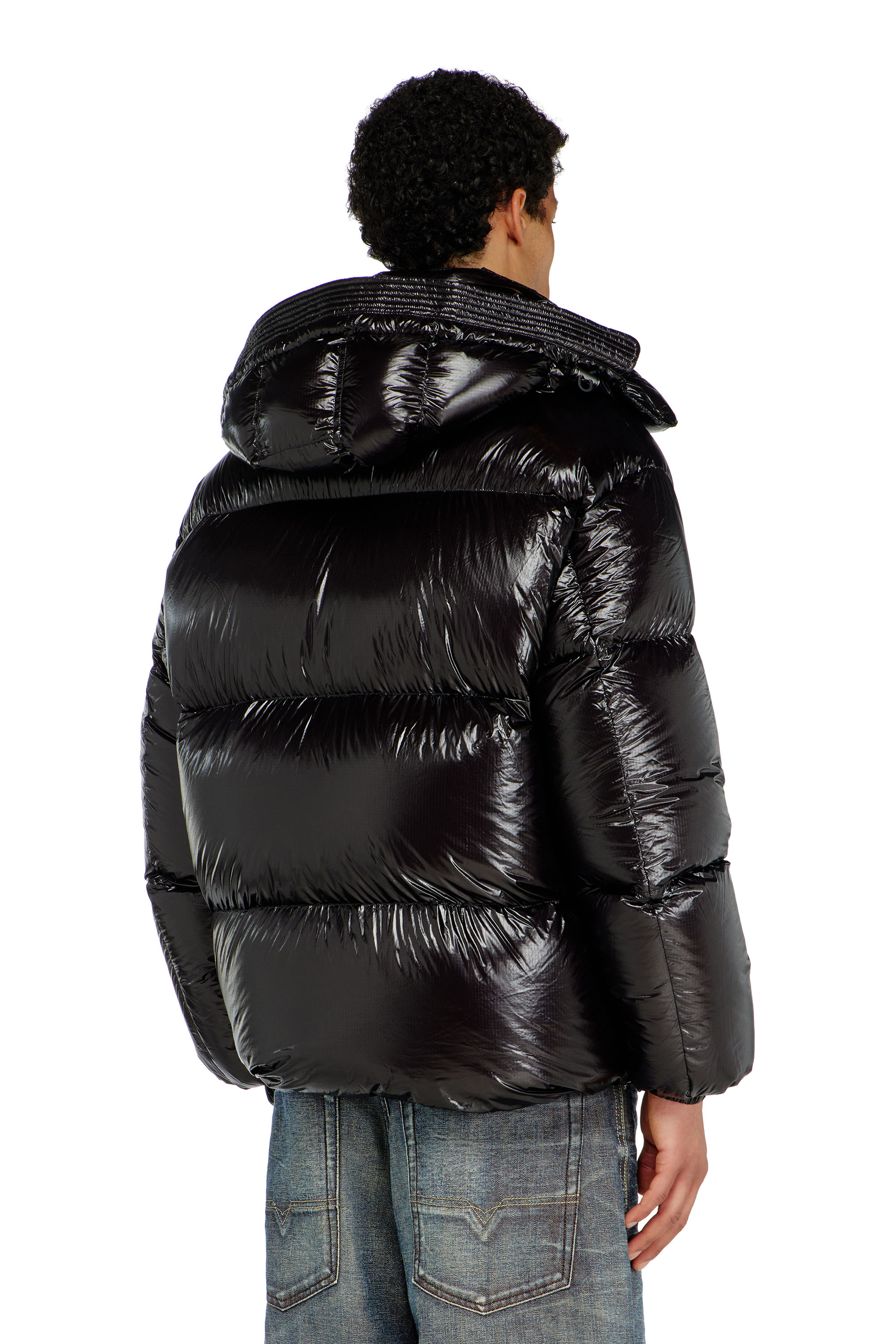 Diesel - W-ROLFYS-WRD-BKCP, Chaqueta acolchada con capucha desmontable Hombre in ToBeDefined - 4