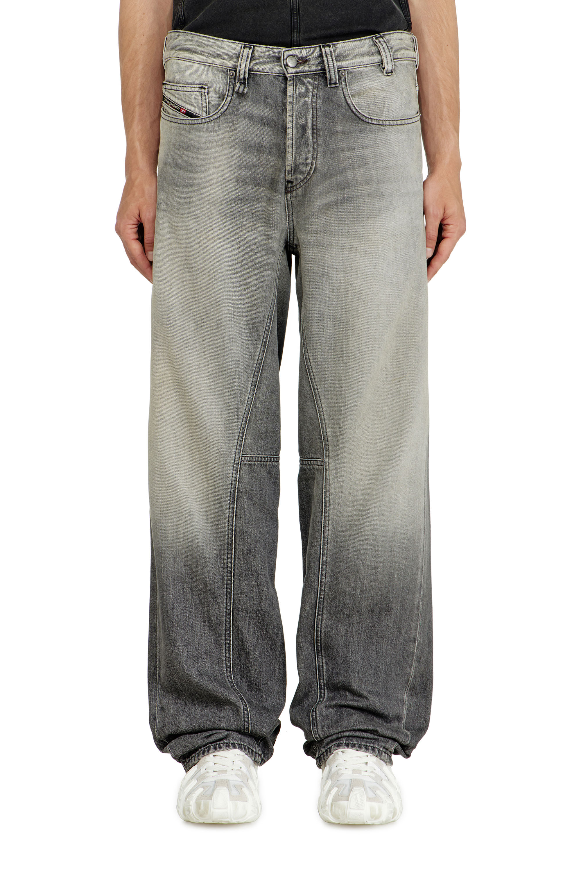 Diesel - Male's Relaxed Jeans 2001 D-Macro 09P56, Grey - 4