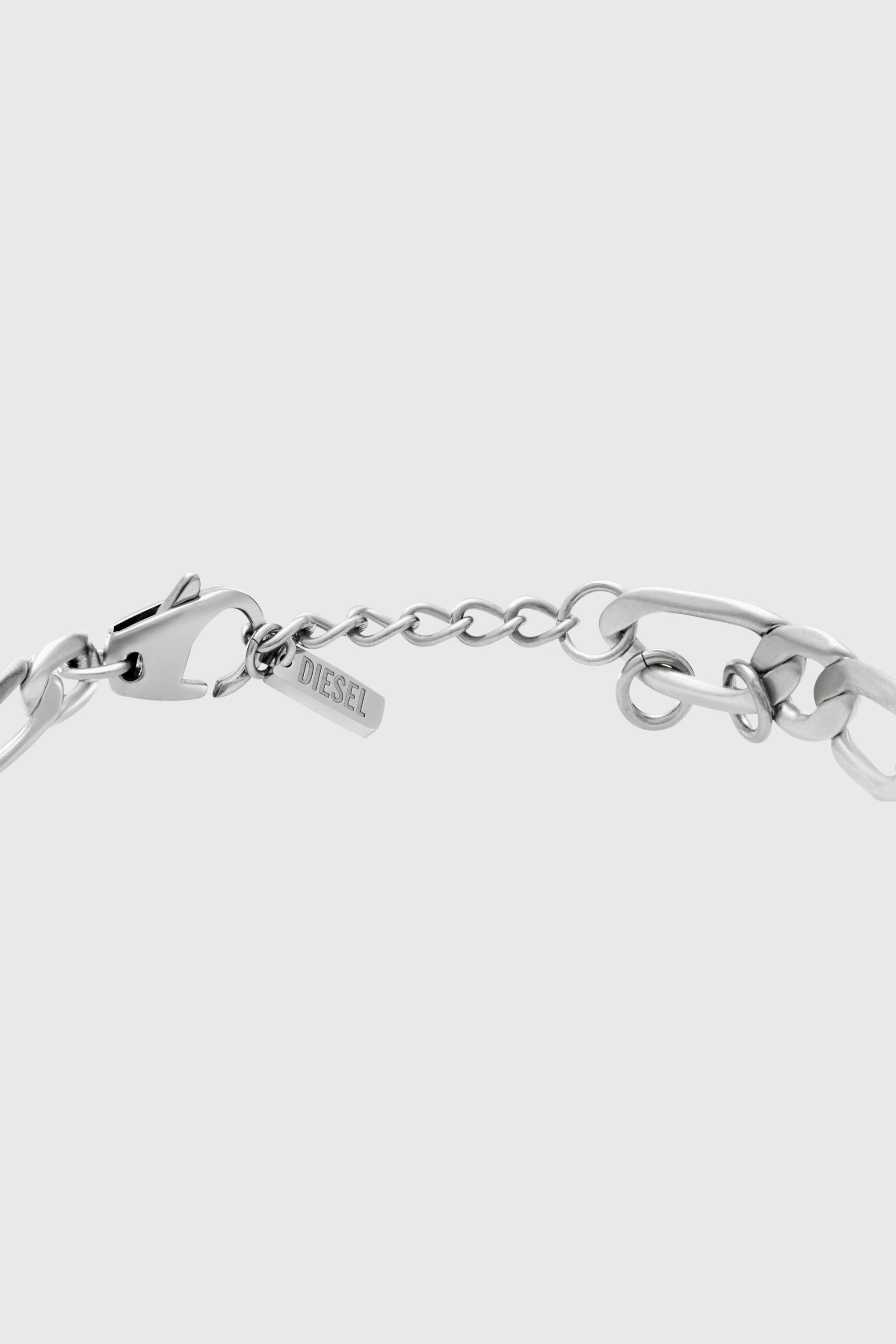 Women's Stainless Steel and Brass Chain Bracelet | Silver | Diesel