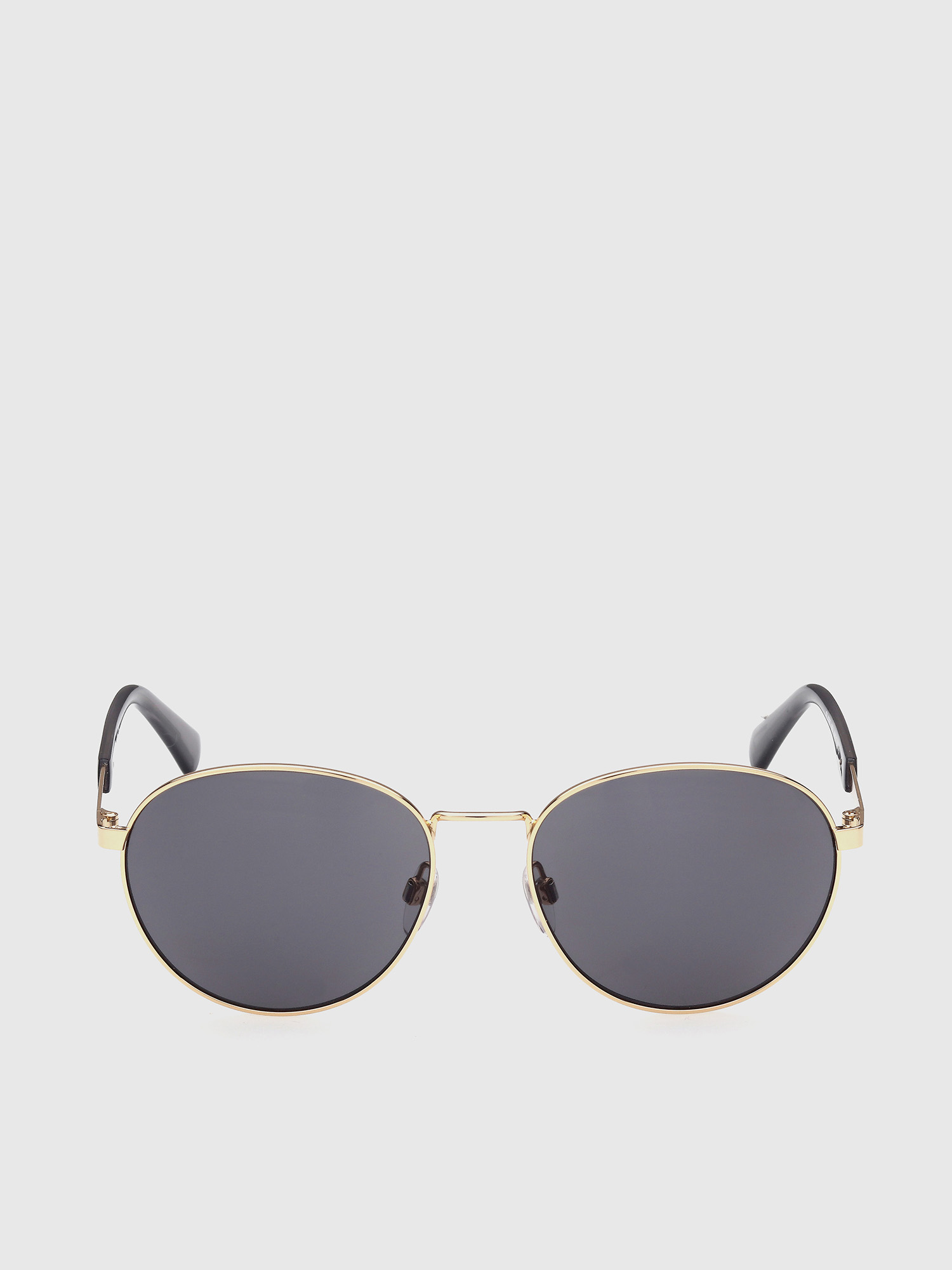 Diesel - DL0355, Gafas de sol redondas de metal Hombre in Negro - 1