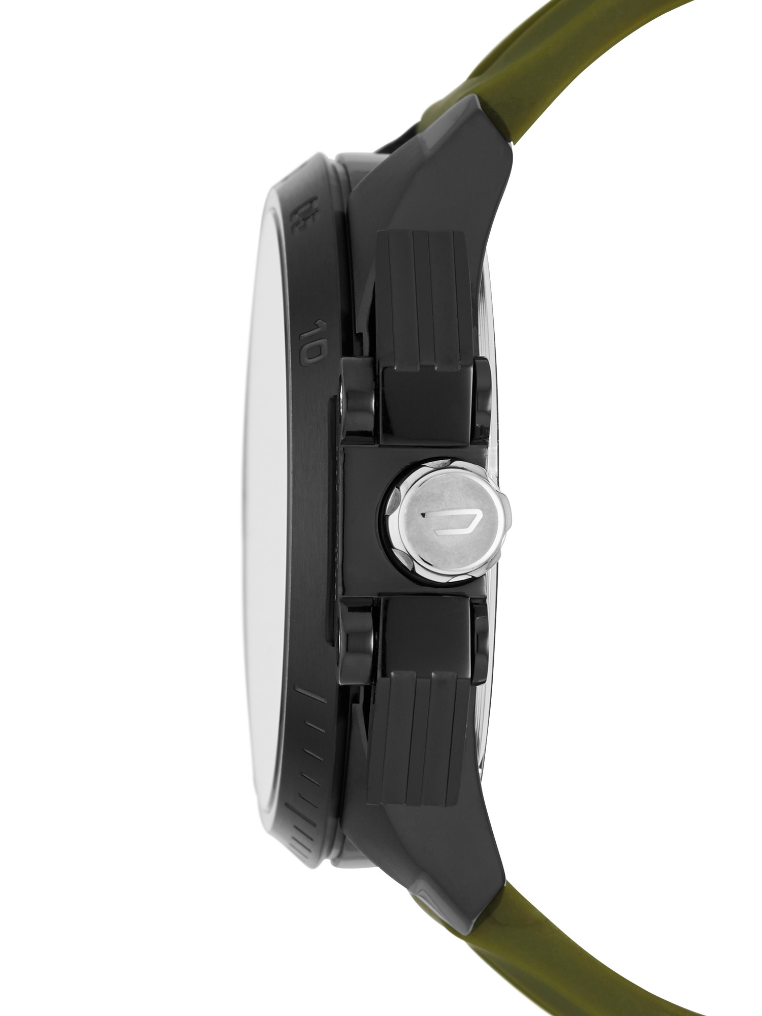 Diesel - DZ4391, Man's Olive watch with silicon strap, 55 mm in Green - 2