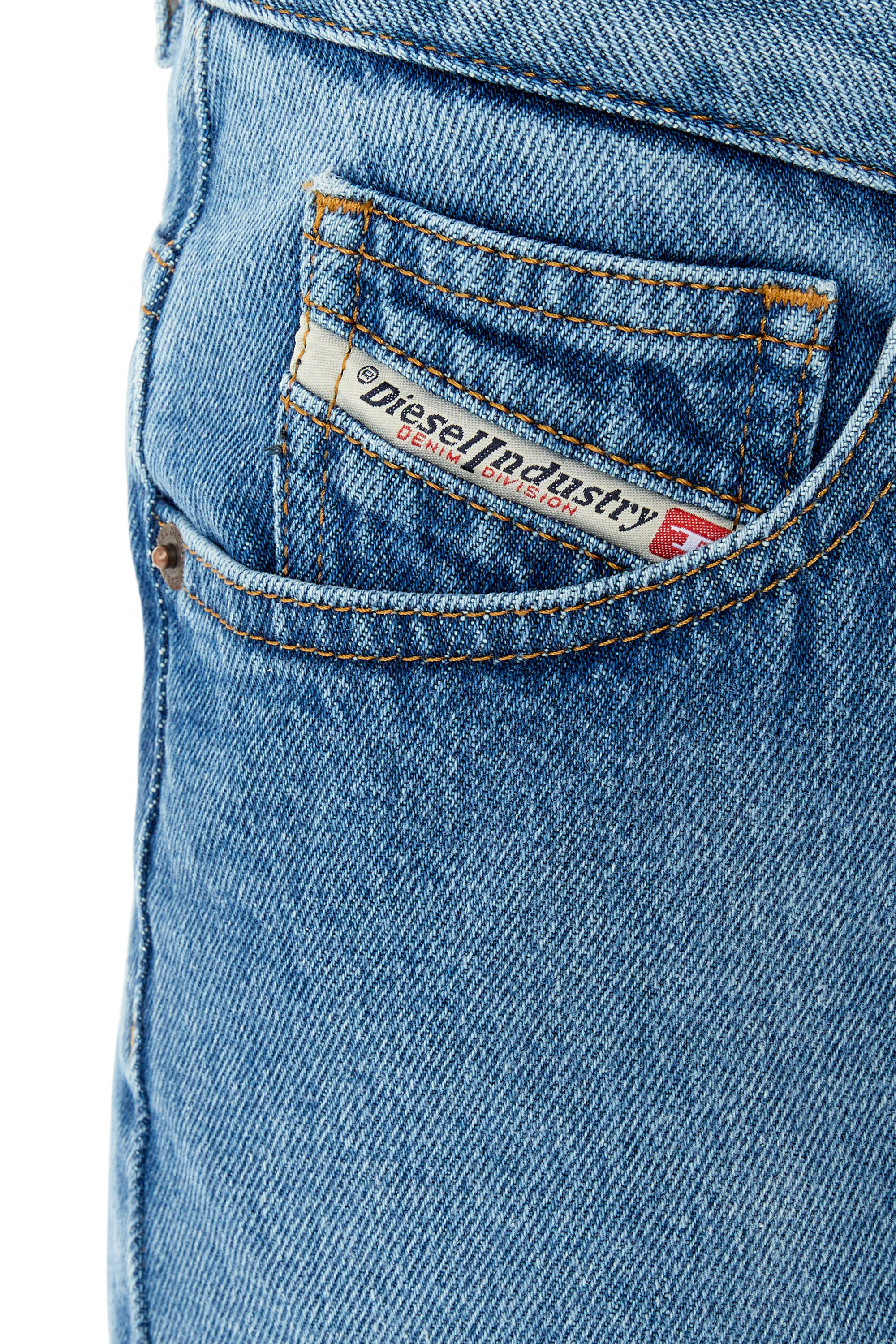 Diesel - DE-RON, Mini-jupe en denim Femme in Bleu - 5