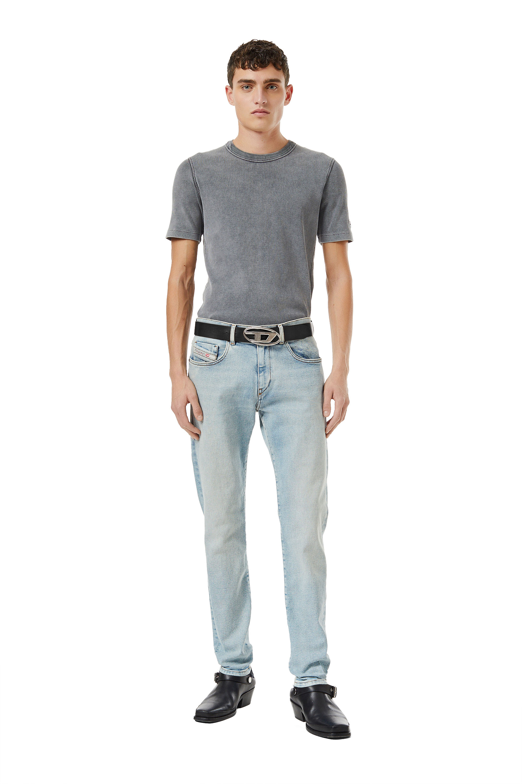 Diesel - Slim Jeans 2019 D-Strukt 09C08, Slim Jeans - 2019 D-Strukt Homme in Bleu - 3