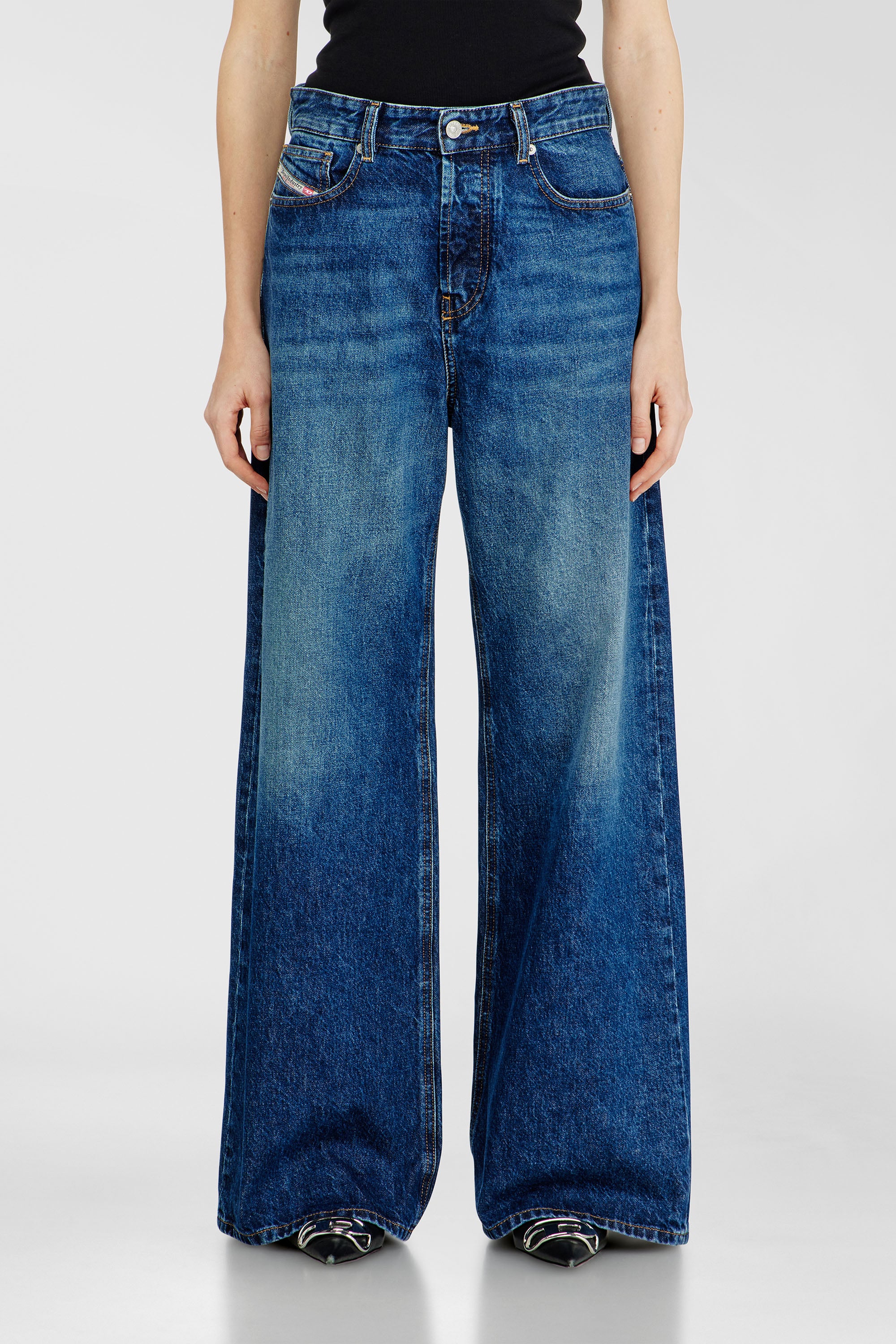 Diesel - Relaxed Jeans 1996 D-Sire 09I27 Mixte, Bleu Fonc&eacute; - Image 1
