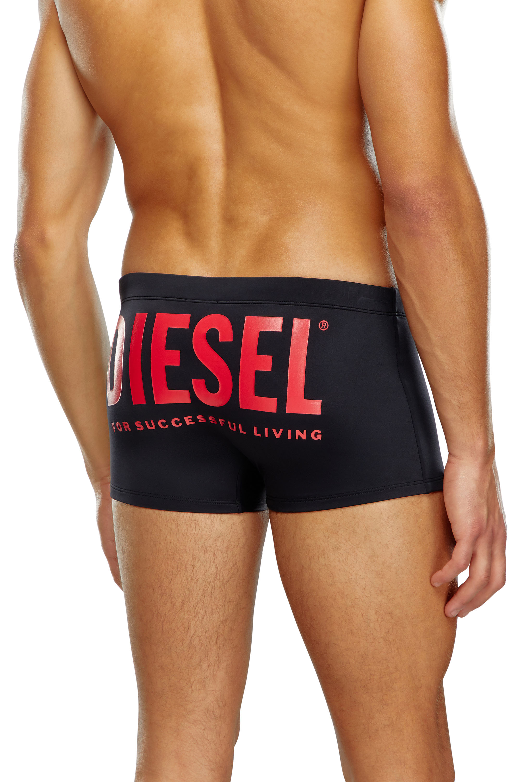 BMBX-BRAD Man: Swim boxer briefs with back logo print | Diesel