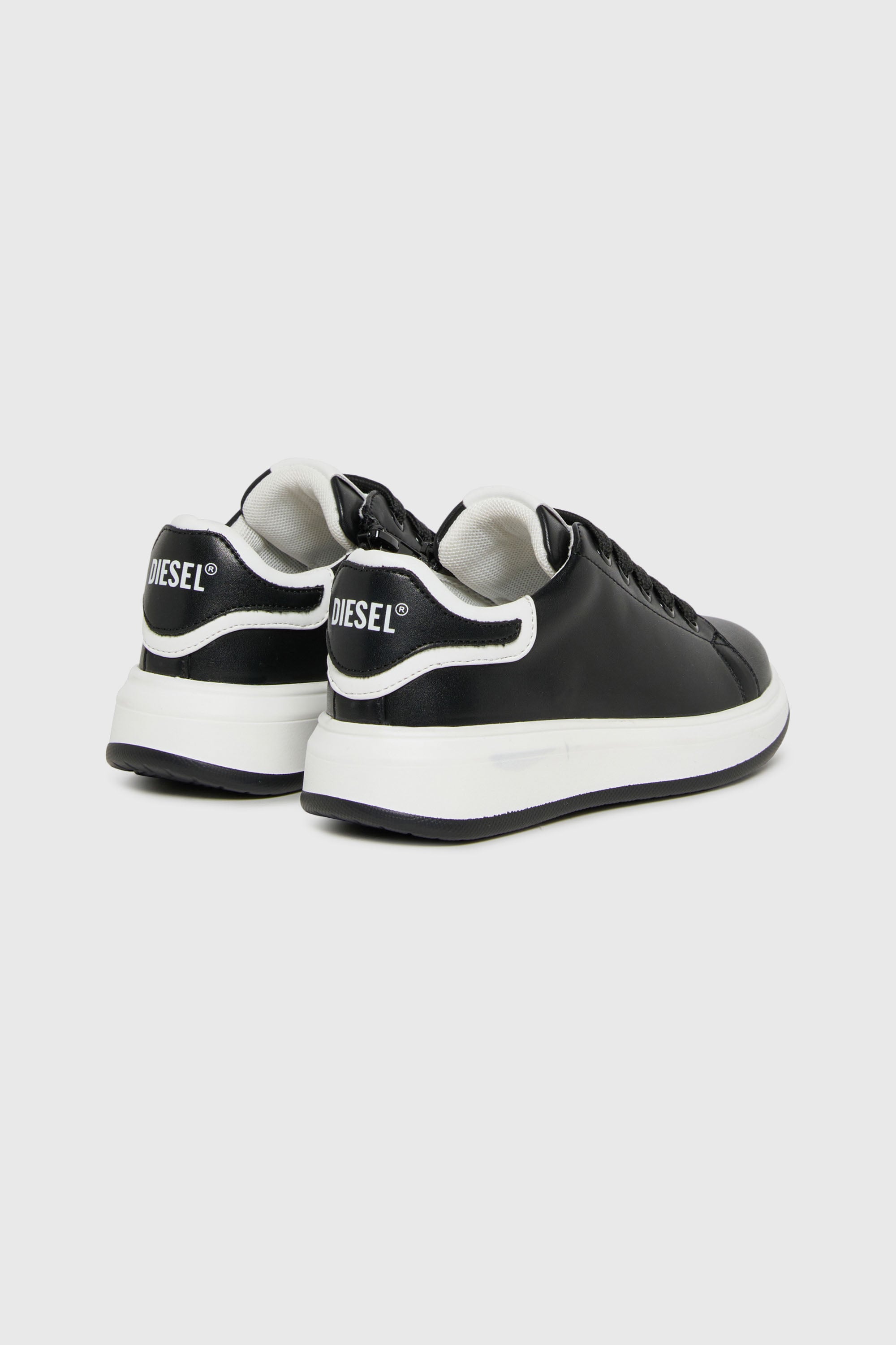 Diesel - S-MEQUIPLA, Unisex's S-MEQUIPLA-Sneakers with contrast trims in Black - 3
