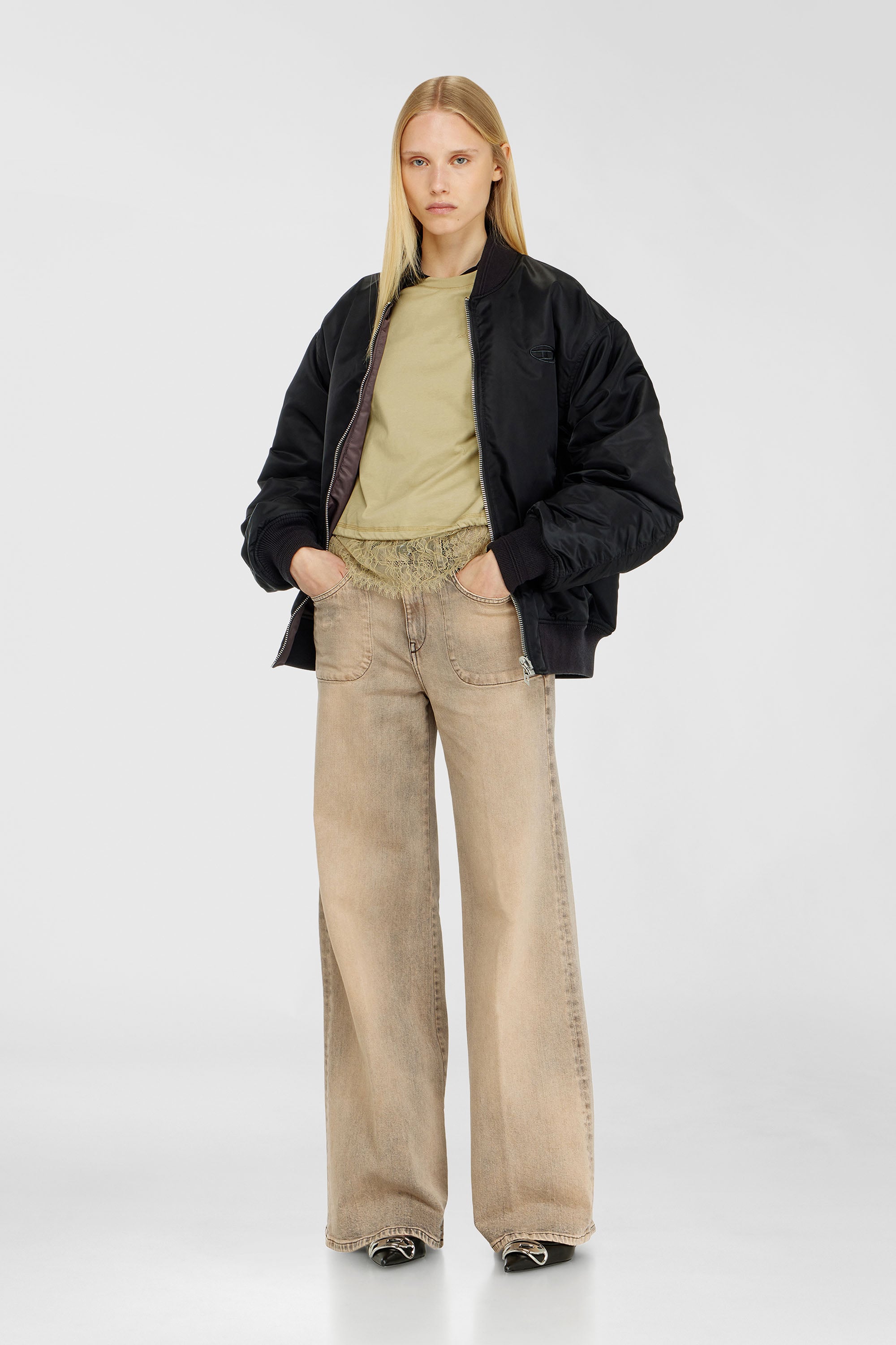Diesel - Flare Jeans 1978 D-Akemi 09P53 Femme, Beige - Image 2