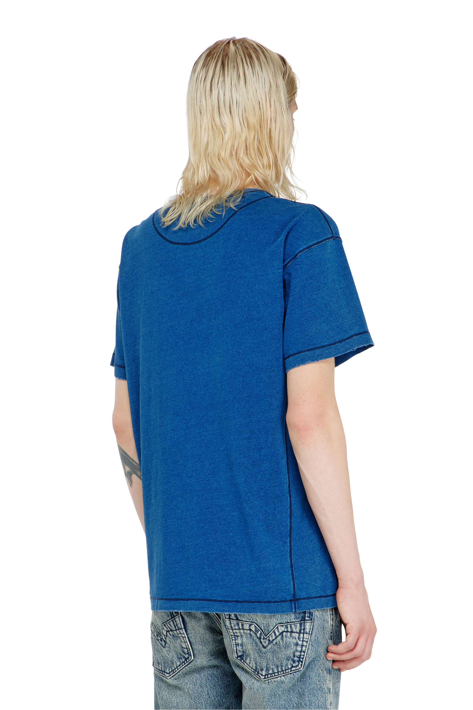 Diesel - T-NOX, Male's T-shirt with shadow-effect patches in null - 4