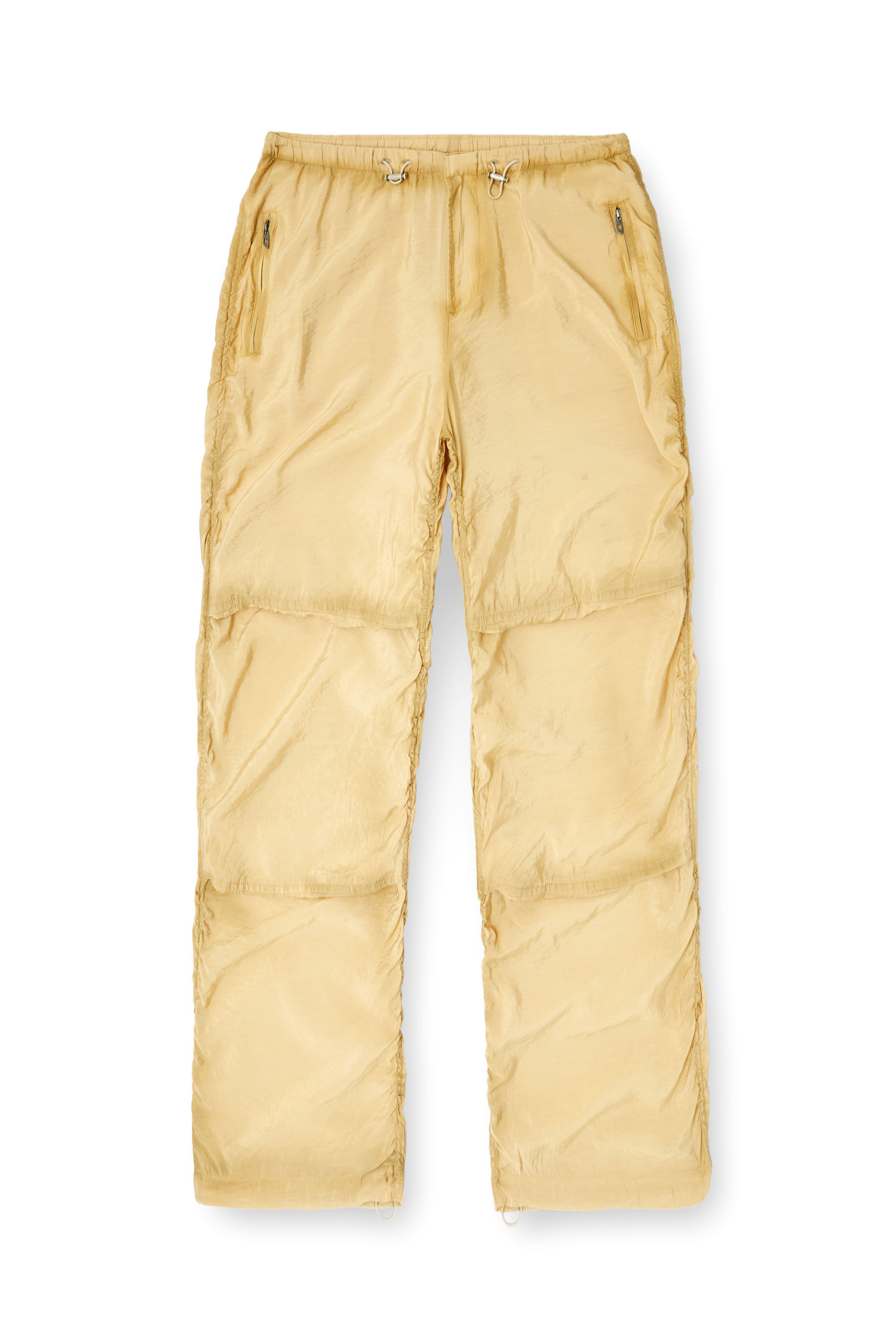Diesel - P-DAILY, Pantalon utilitaire en tissu léger et froissé Homme in Beige - 4