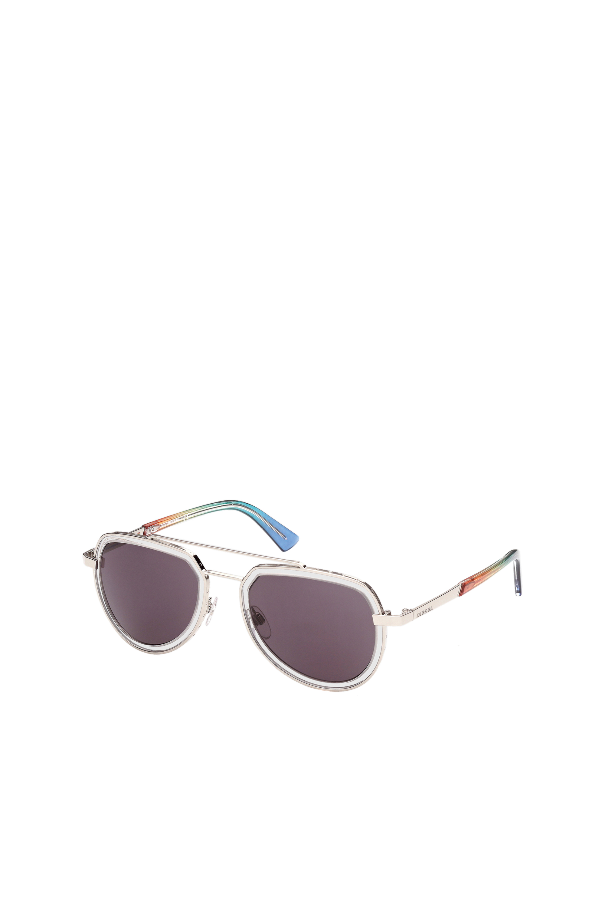 Diesel - DL0266, Unisex's Pilot glasses with "Pride" theme in Multicolor - 2