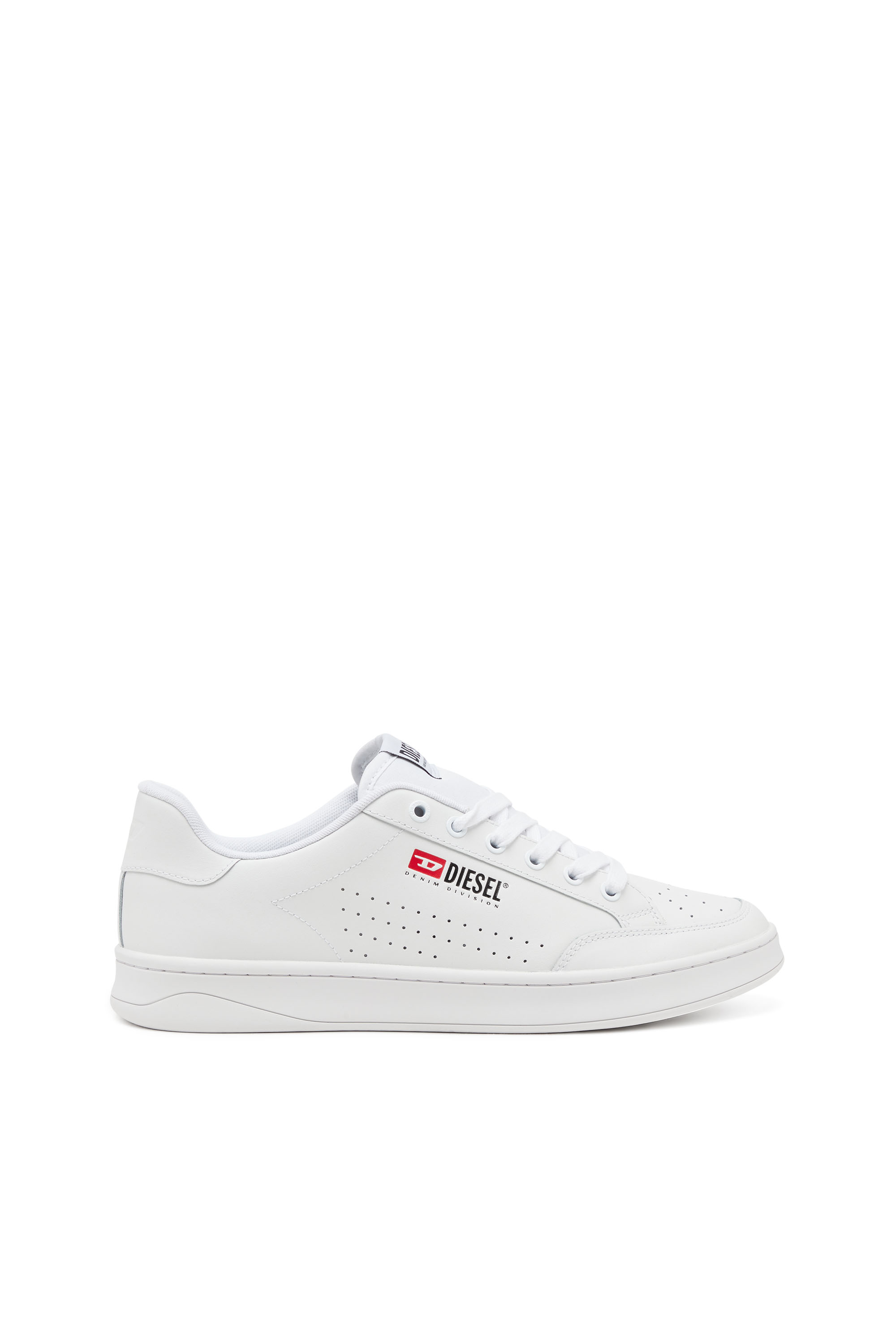Diesel - S-ATHENE VTG, Male's S-Athene-Low-top sneakers in leather and nylon in White - 1