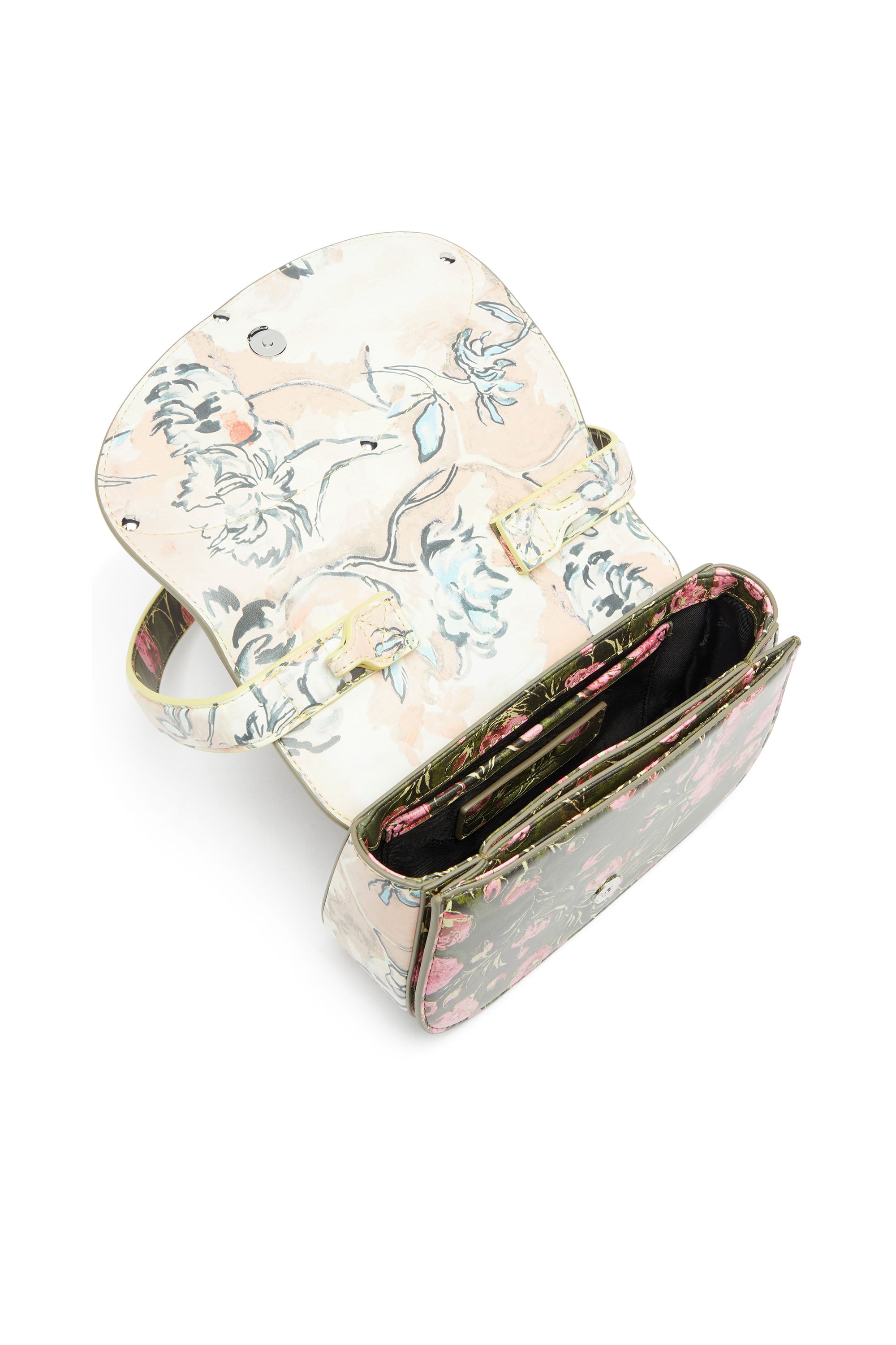 Diesel - 1DR, Woman's 1DR-Iconic shoulder bag with floral print in Multicolor - 3