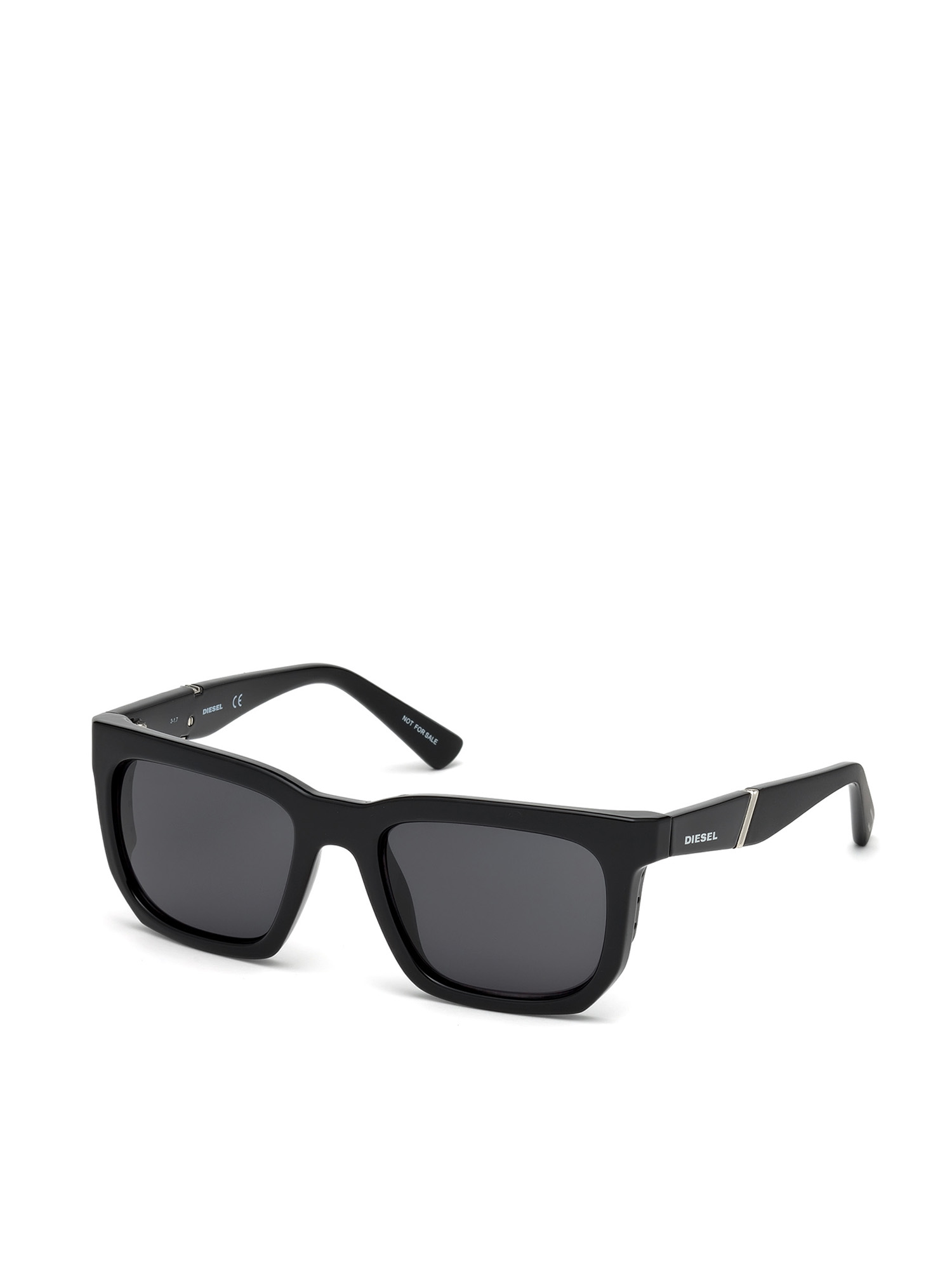Diesel - DL0254, Man's Square eyewear with slim blinders in Black - 5