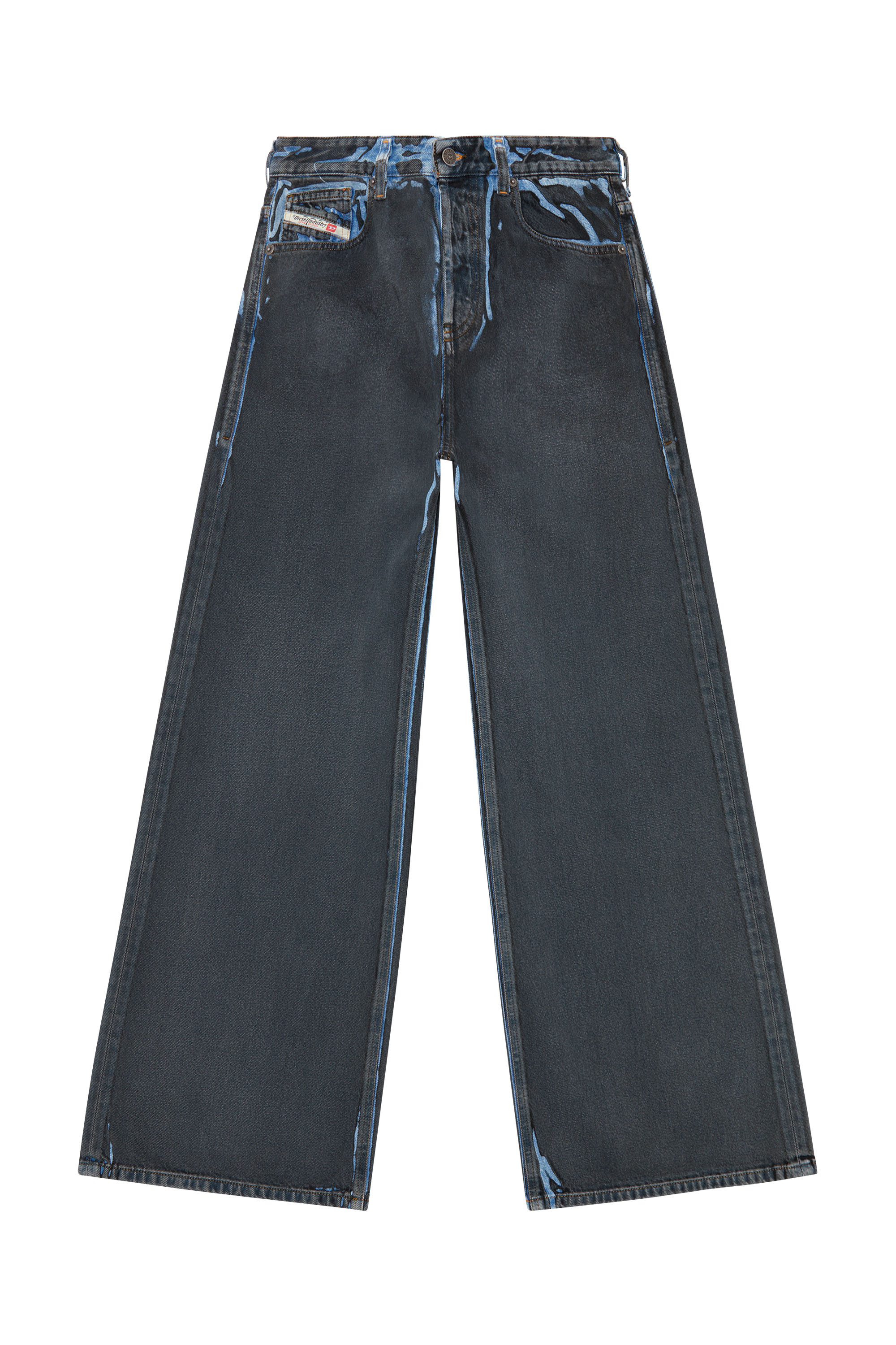 【完売品】DIESEL デニム W23 1996 D-Sire 09i47 Women's Relaxed Jeans | Black/Dark grey | Diesel 1996 D-Sire