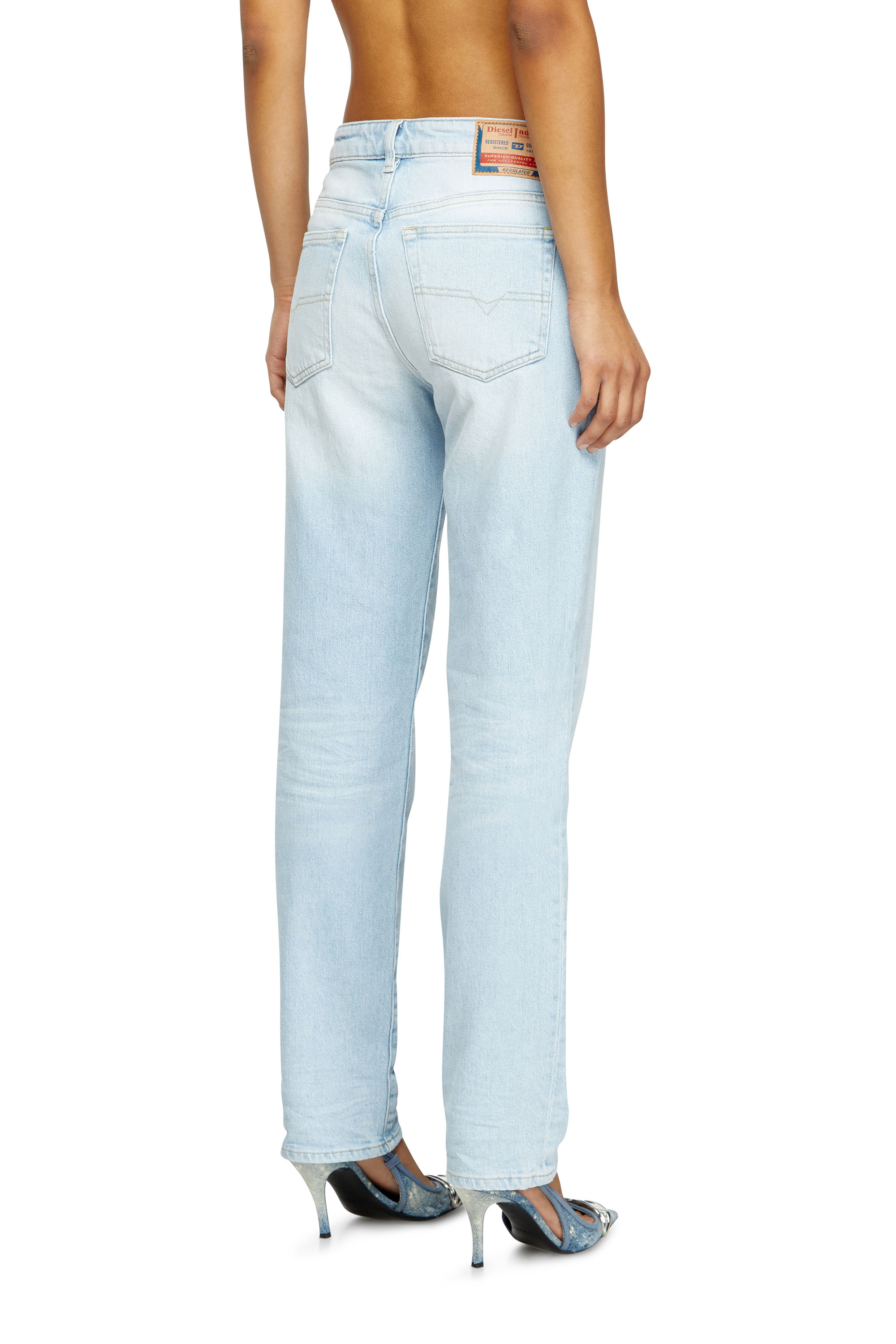 Diesel - Woman's Regular Jeans 1989 D-Mine 09M11, Light Blue - 3