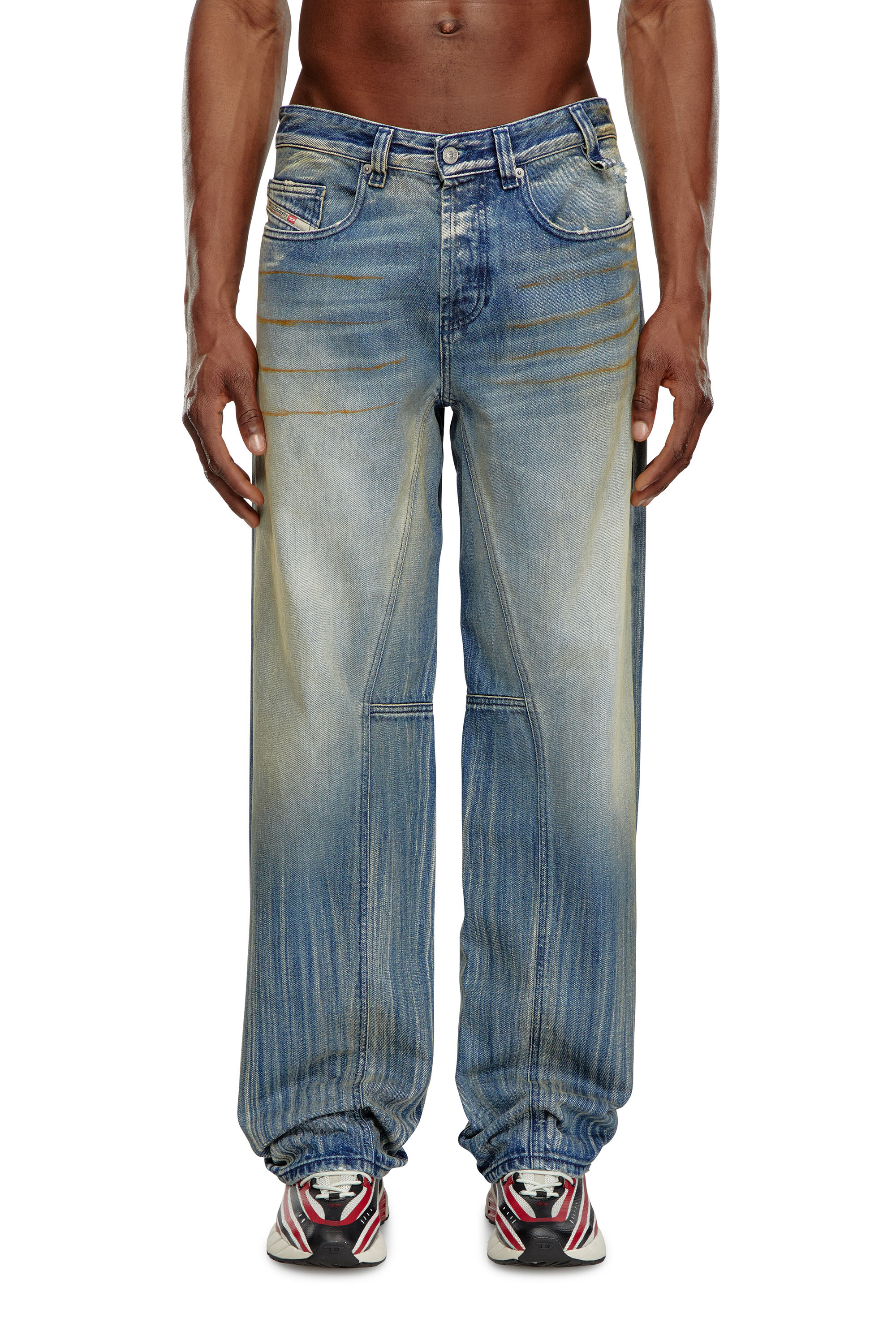 Diesel - Male's Relaxed Jeans 2001 D-Macro 09I97, Medium Blue - 1