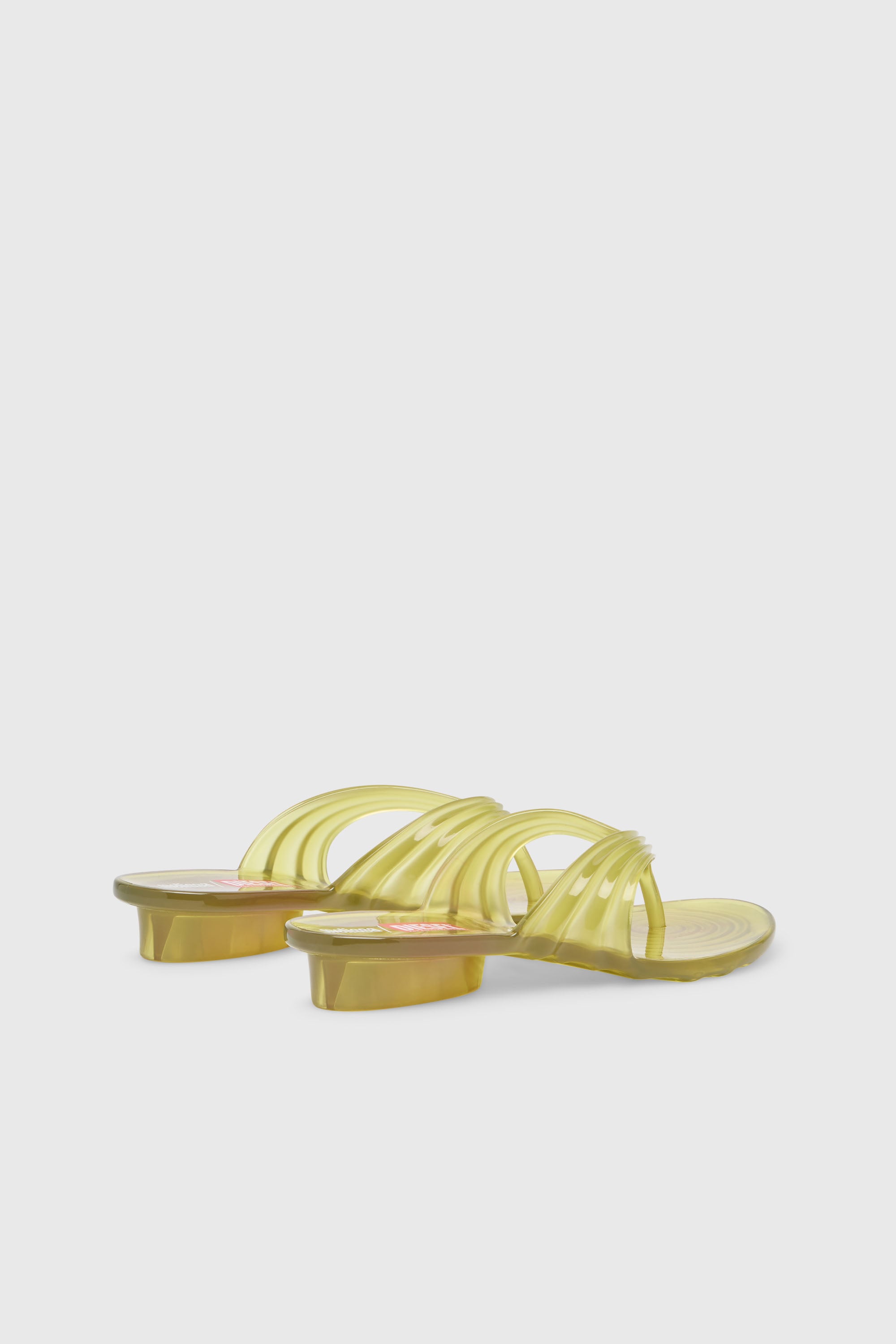 Diesel - MELISSA QUANTUM THONG, Tong sculpturale en Melflex&reg; Femme in Jaune - 3