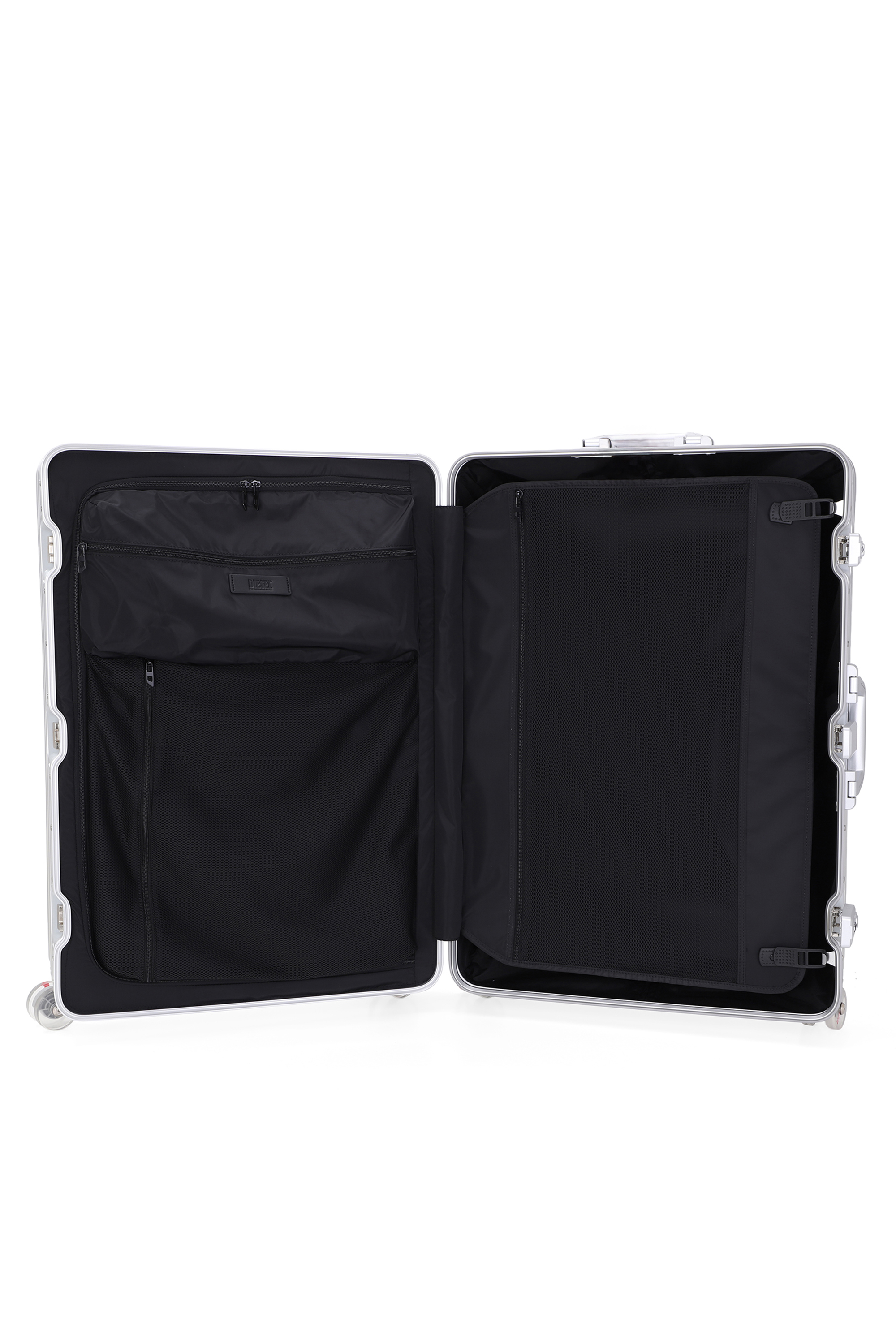 Diesel - DIESEL ALUMINUM TROLLEY- DSL002, Maleta de aluminio tama&ntilde;o L Unisex in Plateado - 3