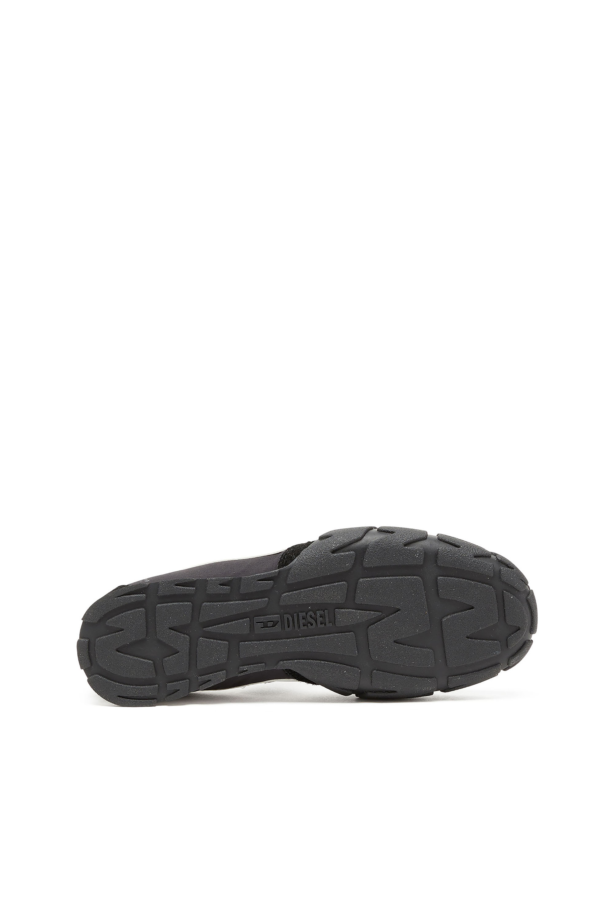 Diesel - S-PAGODHA SLIP-ON W, Female's S-Pagodha-Tongue-free strap sneakers in ripstop in Black/White - 4