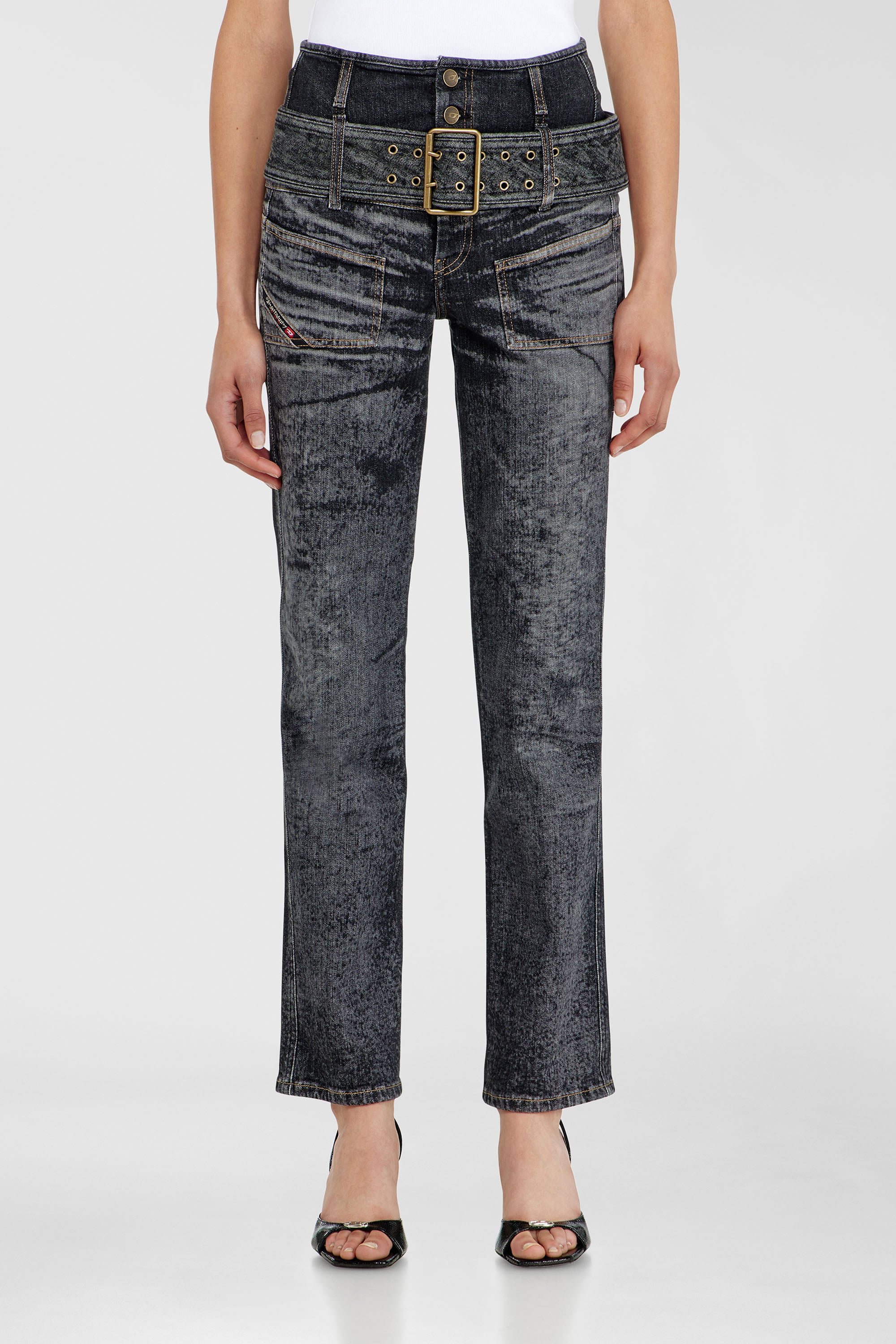 Diesel - Woman's Slim Jeans D-Gorina 09Q30, Black/Dark grey - 2