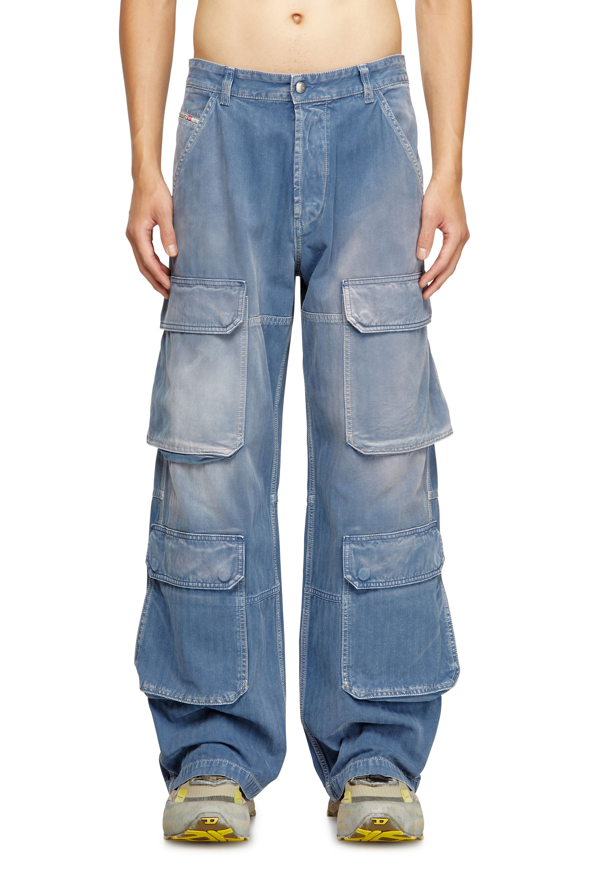 Diesel - Male's Relaxed Jeans D-Touch 09M93, Medium Blue - 1