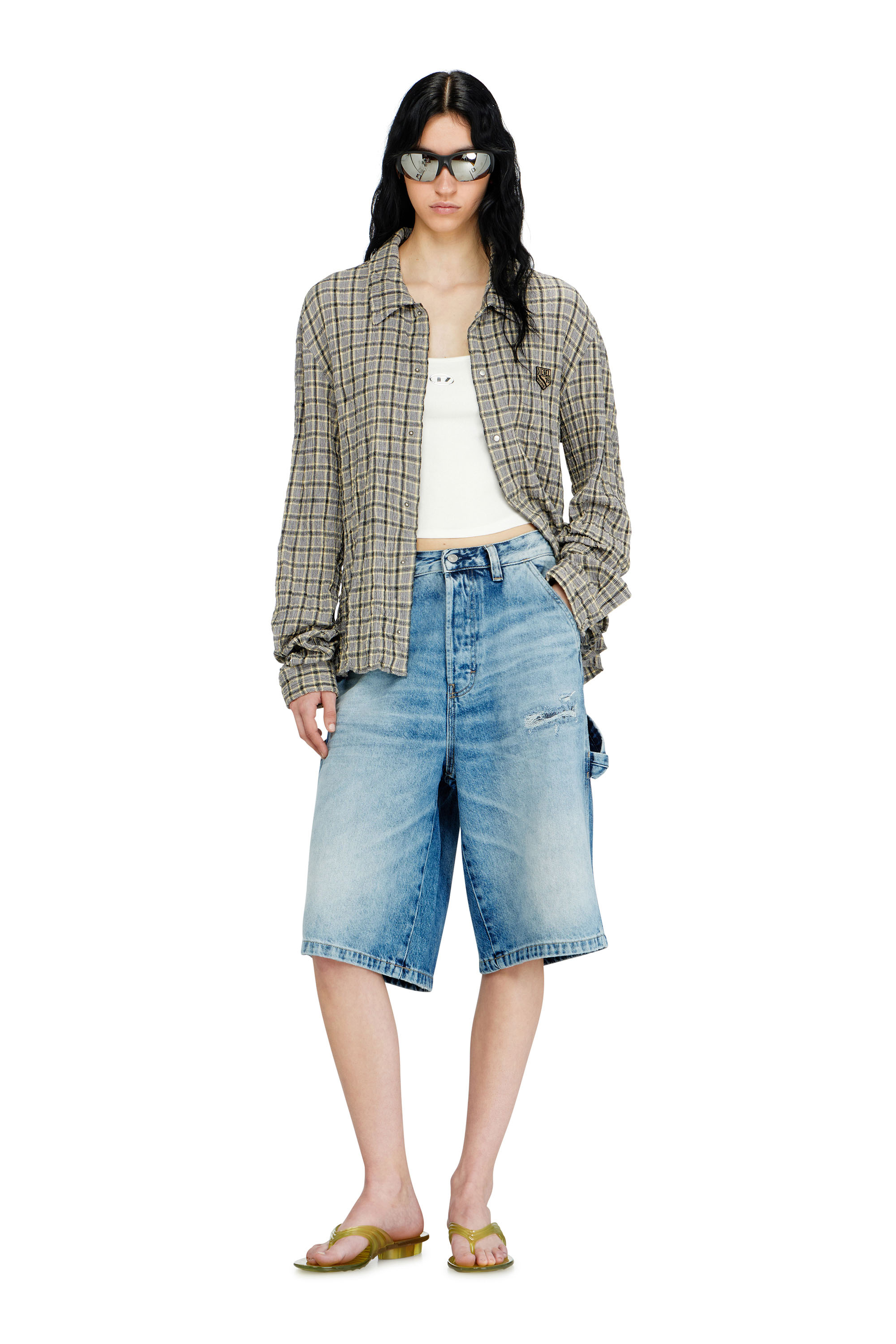 Diesel - MELISSA QUANTUM THONG, Chanclas esculturales en Melflex&reg; Mujer in Amarillo - 2