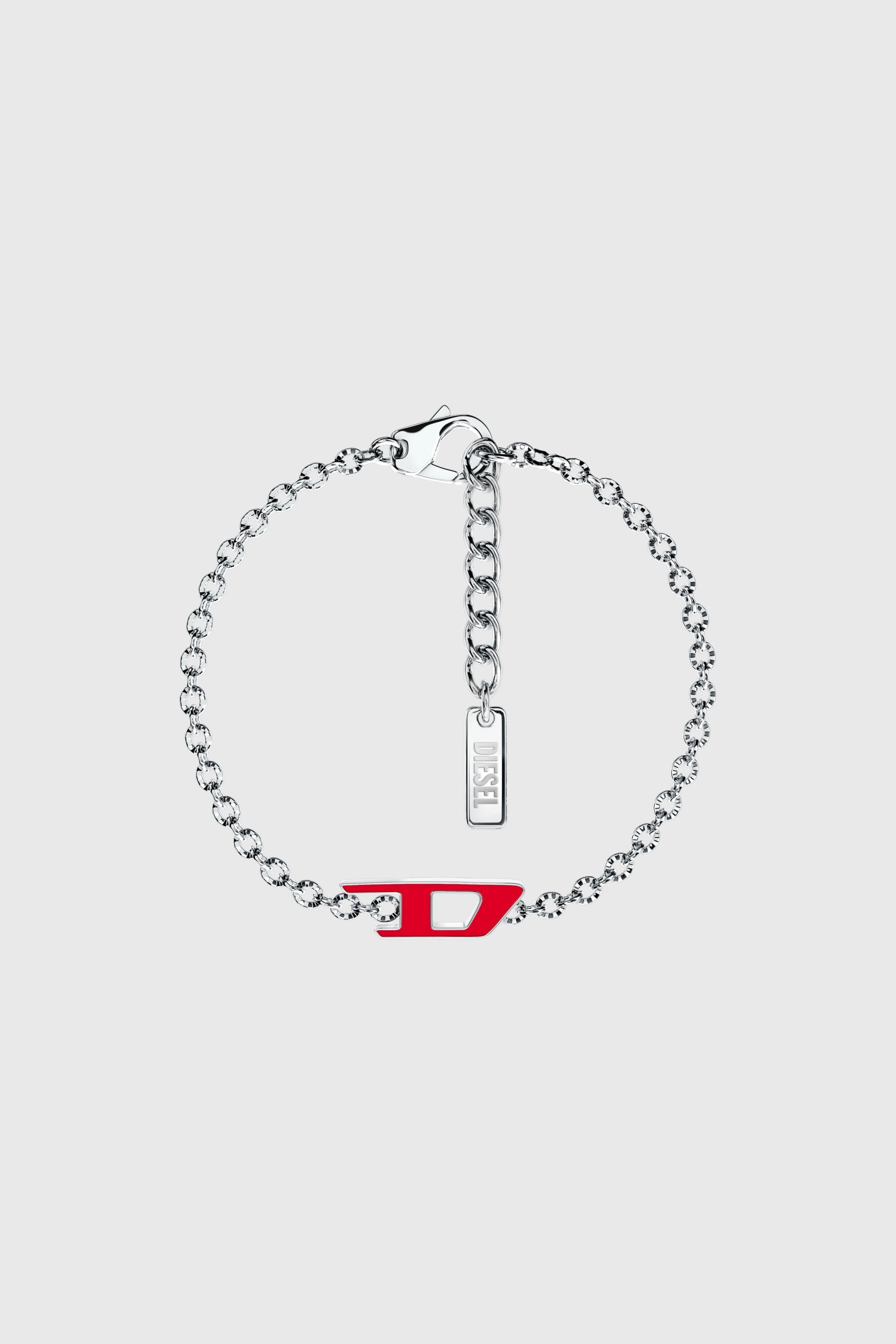 Diesel - DX1691040 JEWELLERY, Pulsera de cadena de acero inoxidable Unisex in Plateado - 1