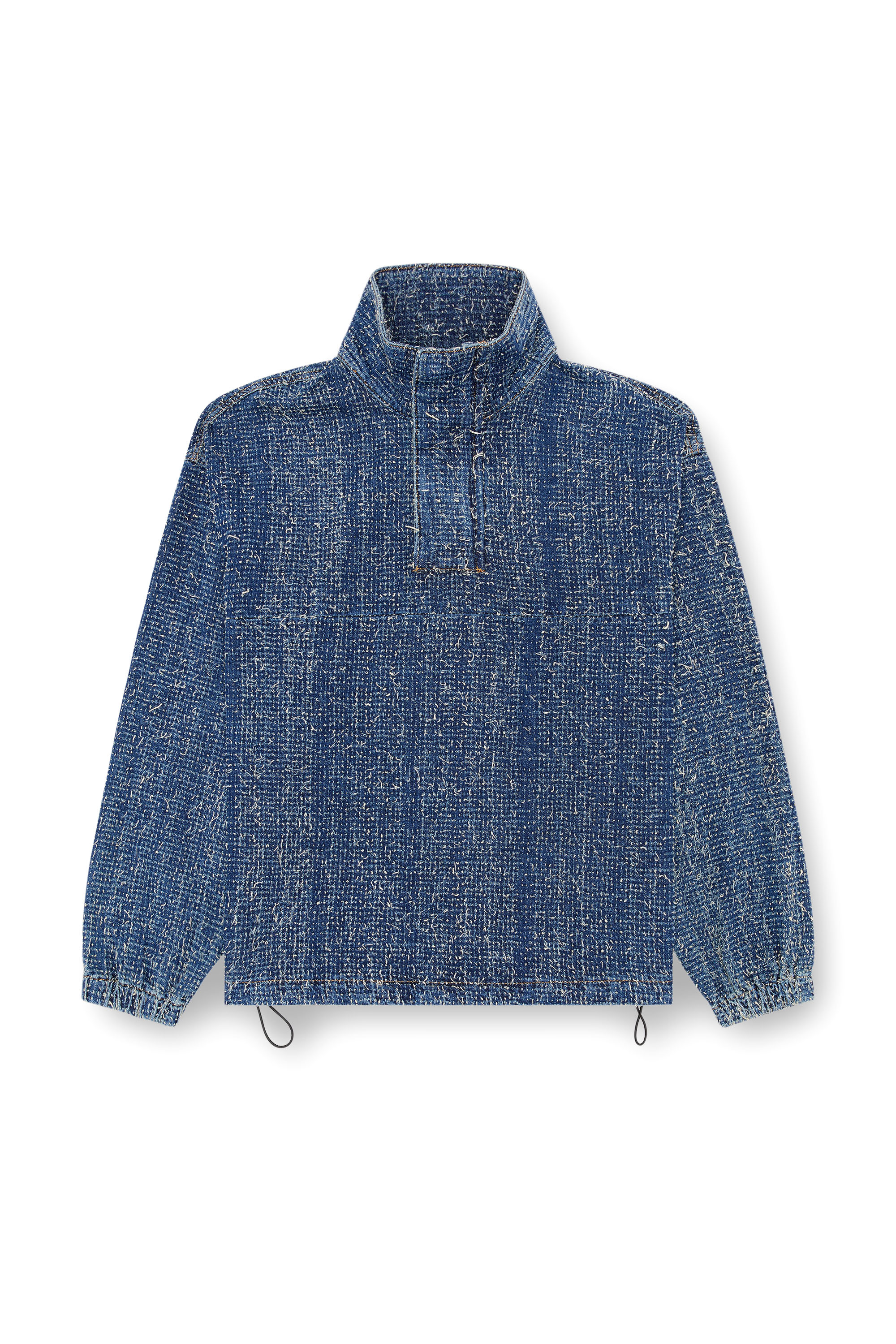 Diesel - D-FLOW-S, Veste pull en denim bouclé Mixte in Bleu - 3