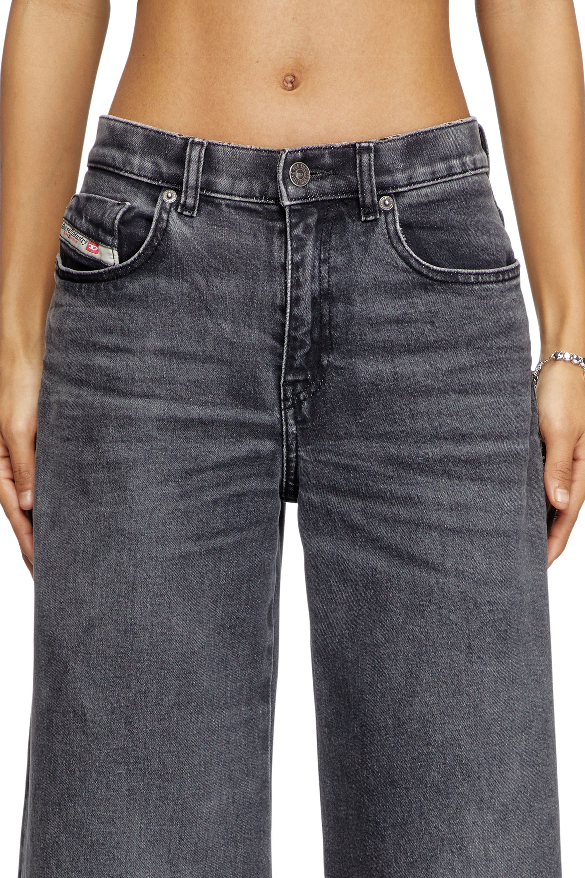 Women's Flare Jeans | Black/Dark grey | Diesel 1978 D-Akemi