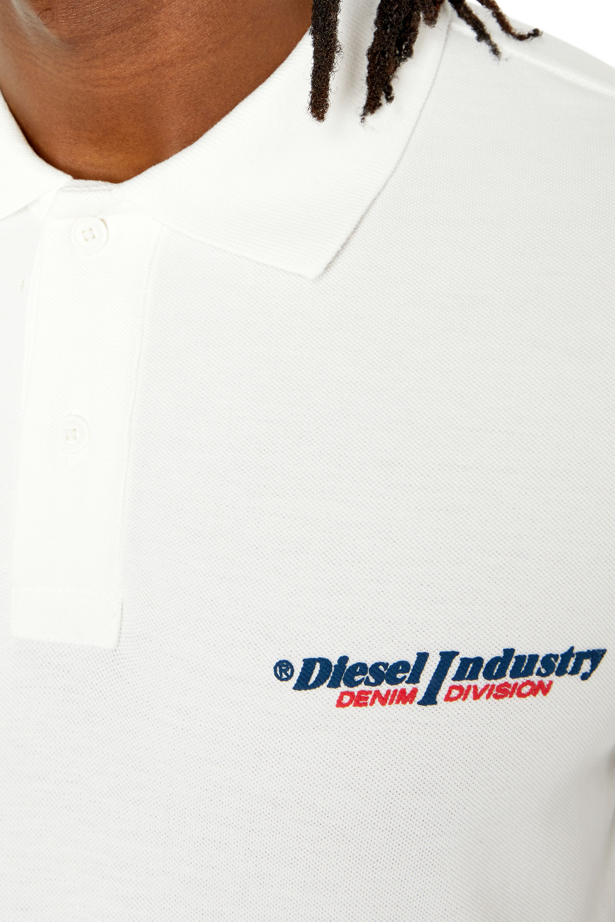 洗練されたデザイン　DIESEL T-RASMITH POLO SHIRT L Polo shirt with 3D logo | Black | Diesel