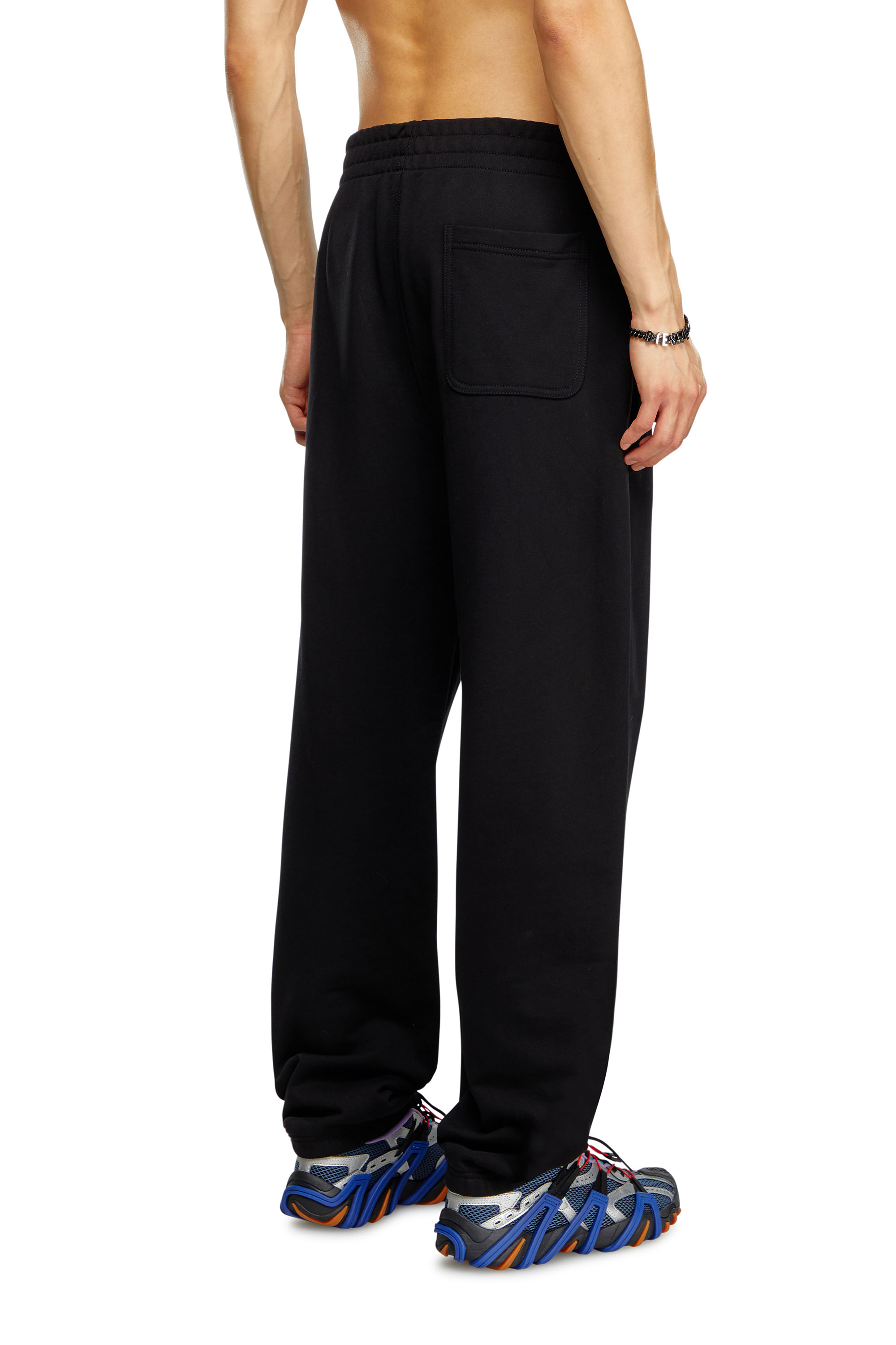 Diesel - P-MARKY-D, Pantalon de survêtement avec empiècement D brodé Homme in Noir - 3