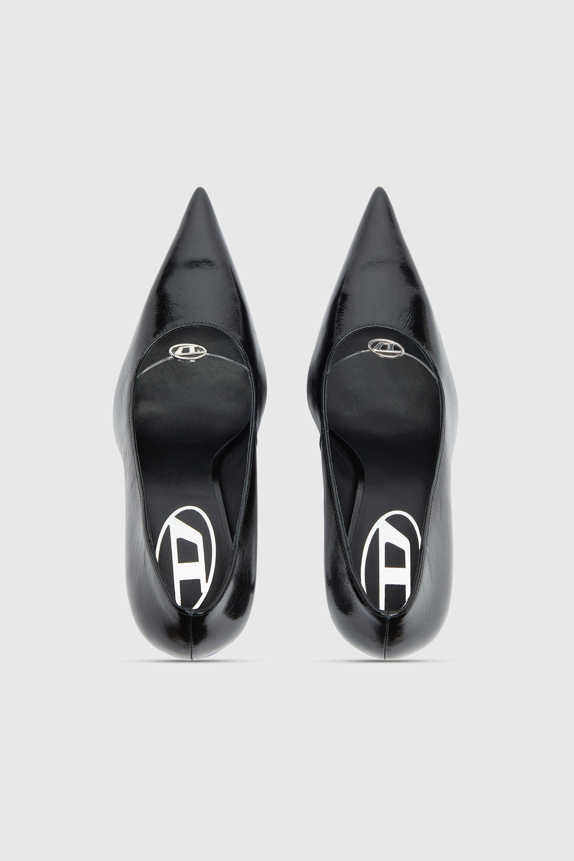 Diesel - D-JEWELS 90 P, Female's D-Jewels - Pumps in naplak leather in Black - 5