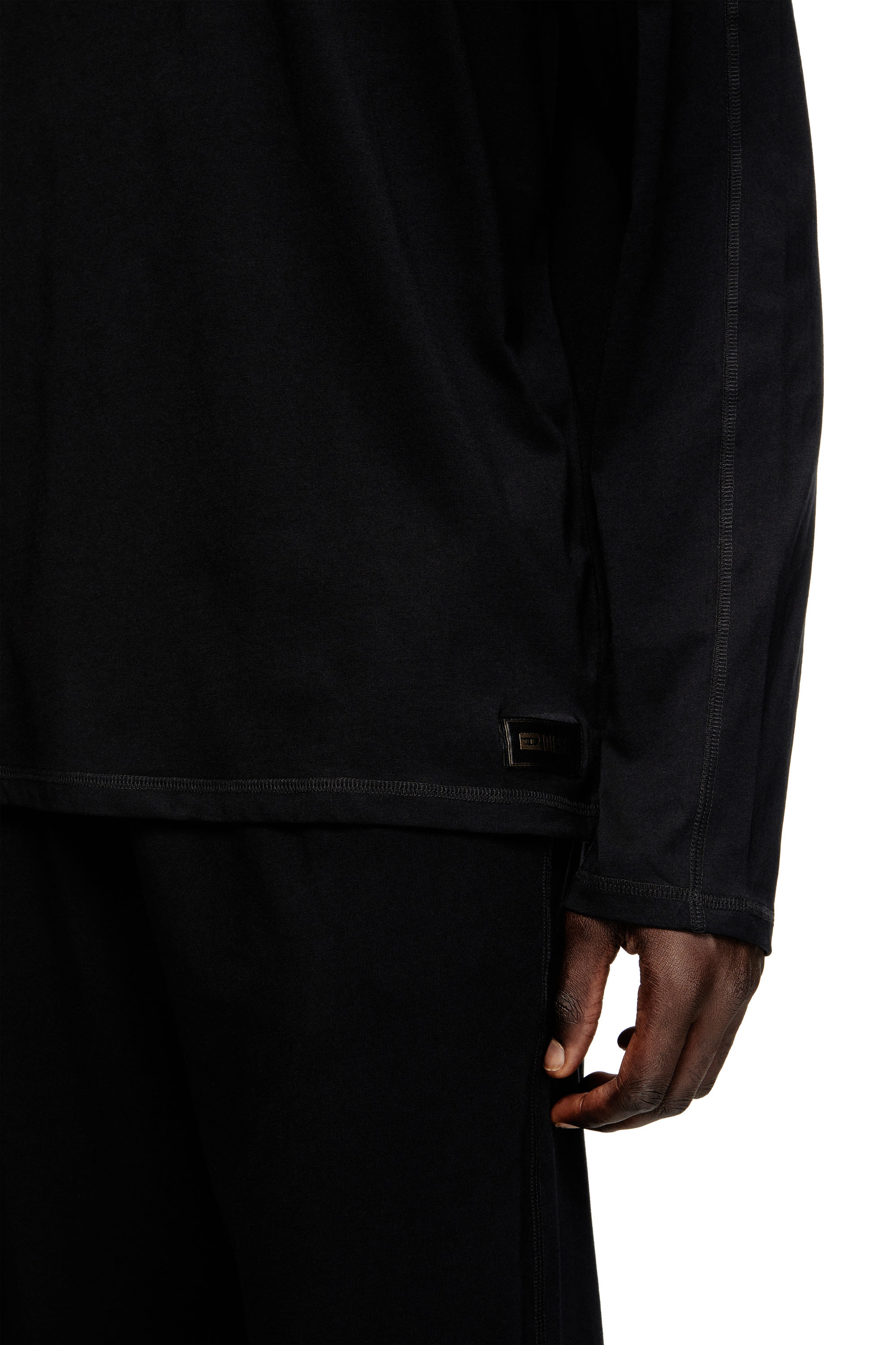 Diesel - SET-ADRIAN-UTLT, Pyjama en jersey de coton Homme in Noir - 2