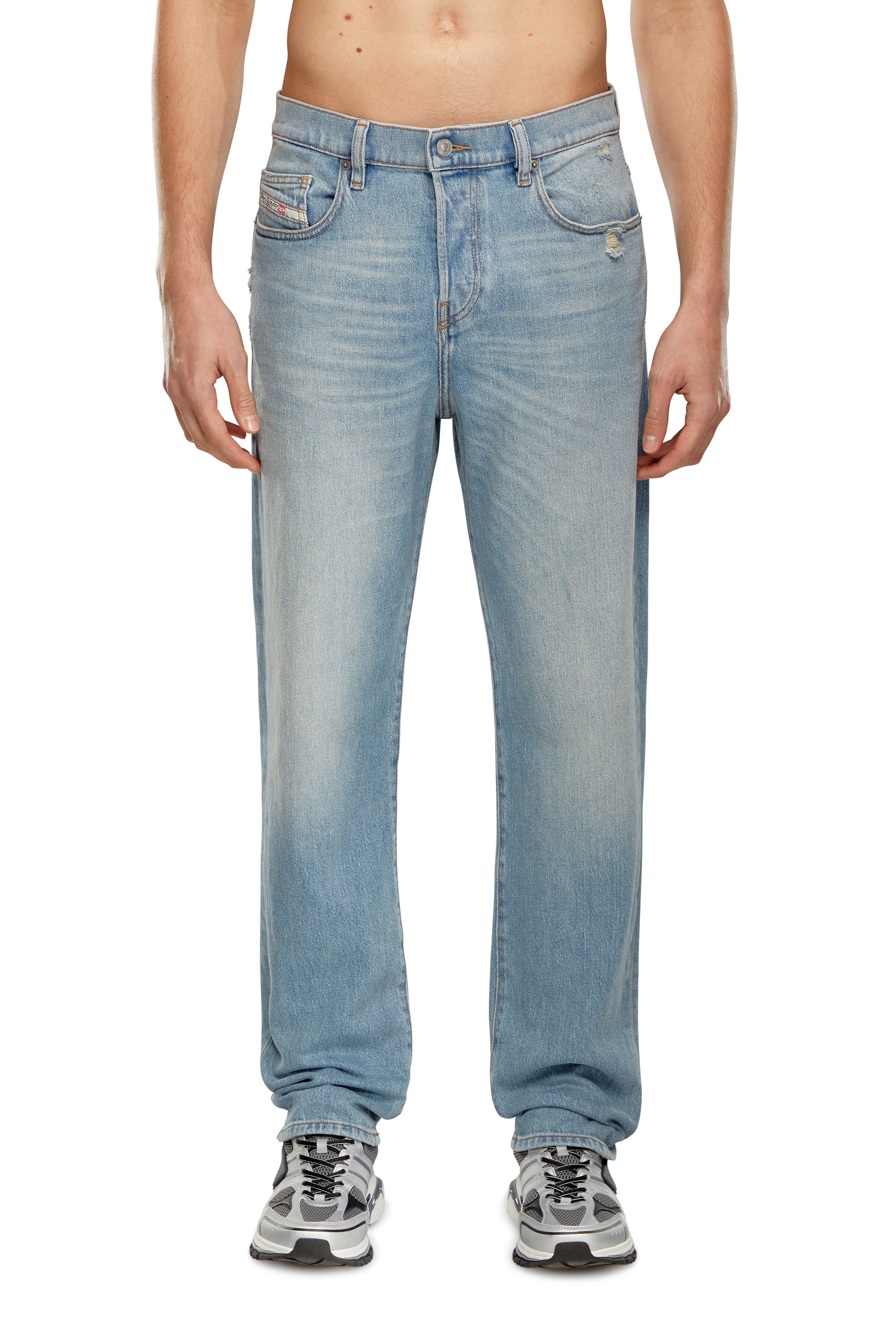 Diesel - Regular Jeans 2020 D-Viker 09H39 Homme, Bleu Clair - Image 3
