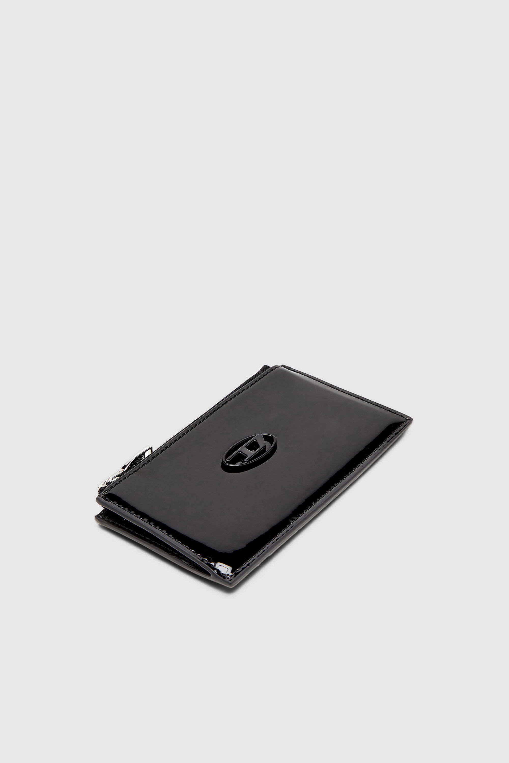 Diesel - PLAY CARD HOLDER III, Tarjetero con acabado brillante Mujer in Negro - 4