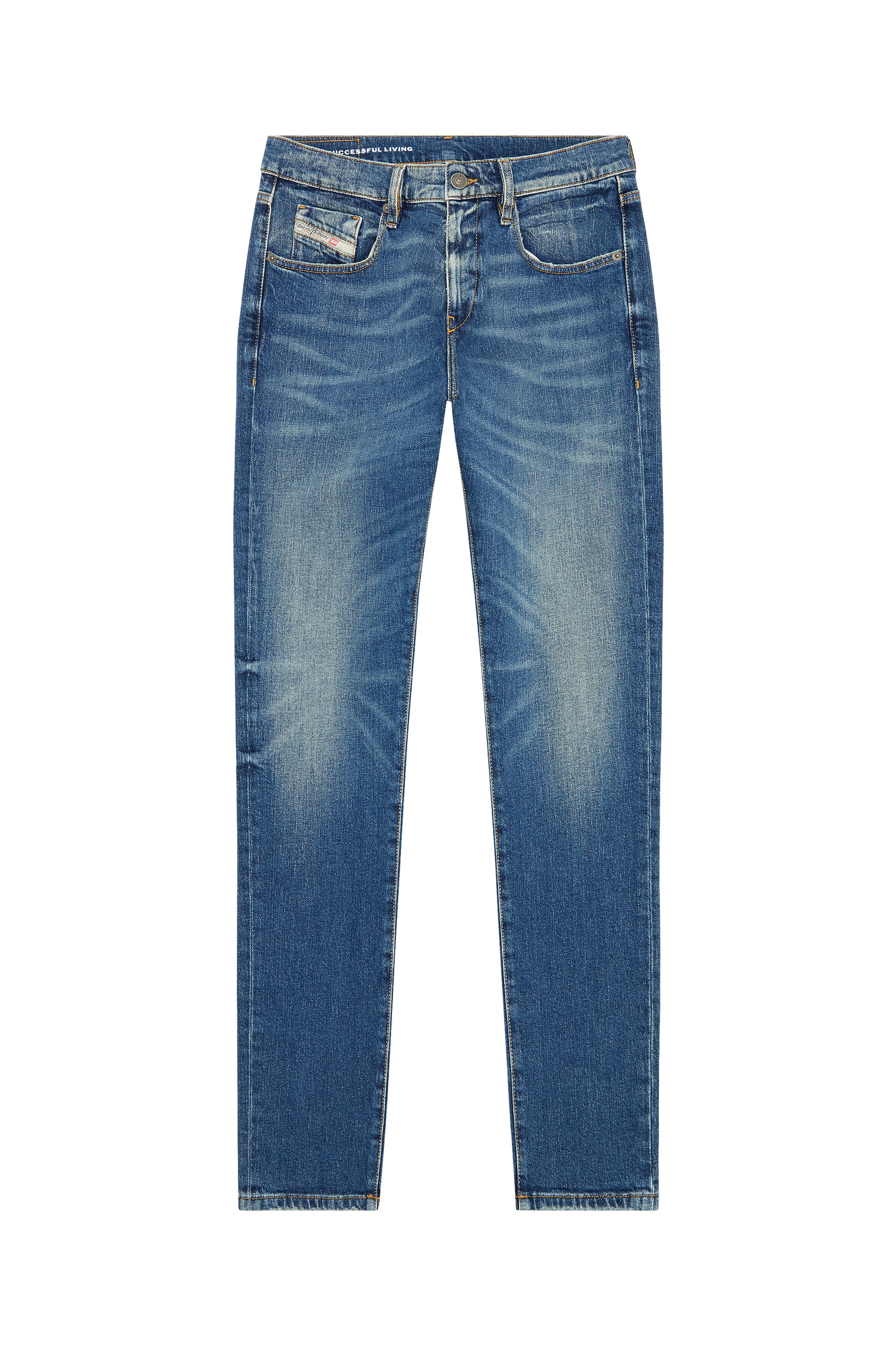Diesel - Man's Slim Jeans 2019 D-Strukt 007L1, Medium blue - 4