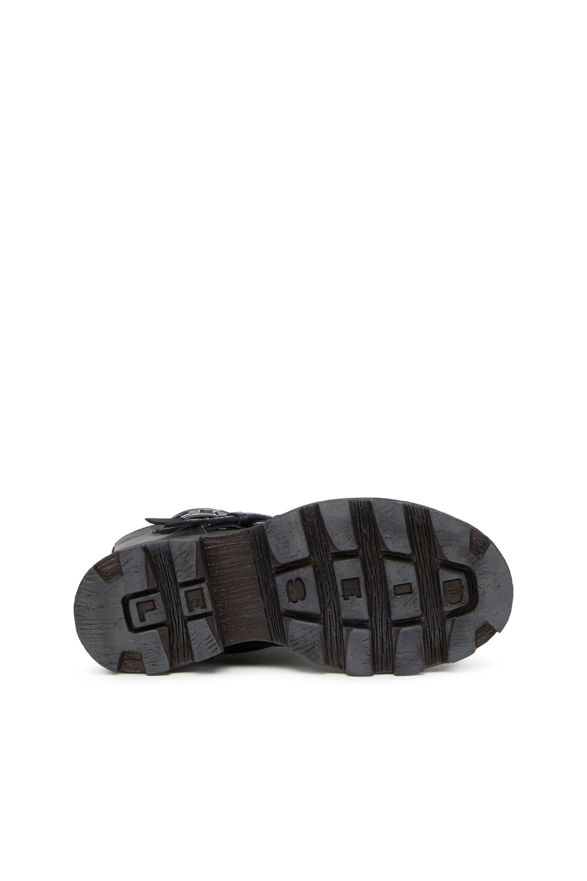 Women's D-Hammer HB W - Leather boots with denim edges | Black