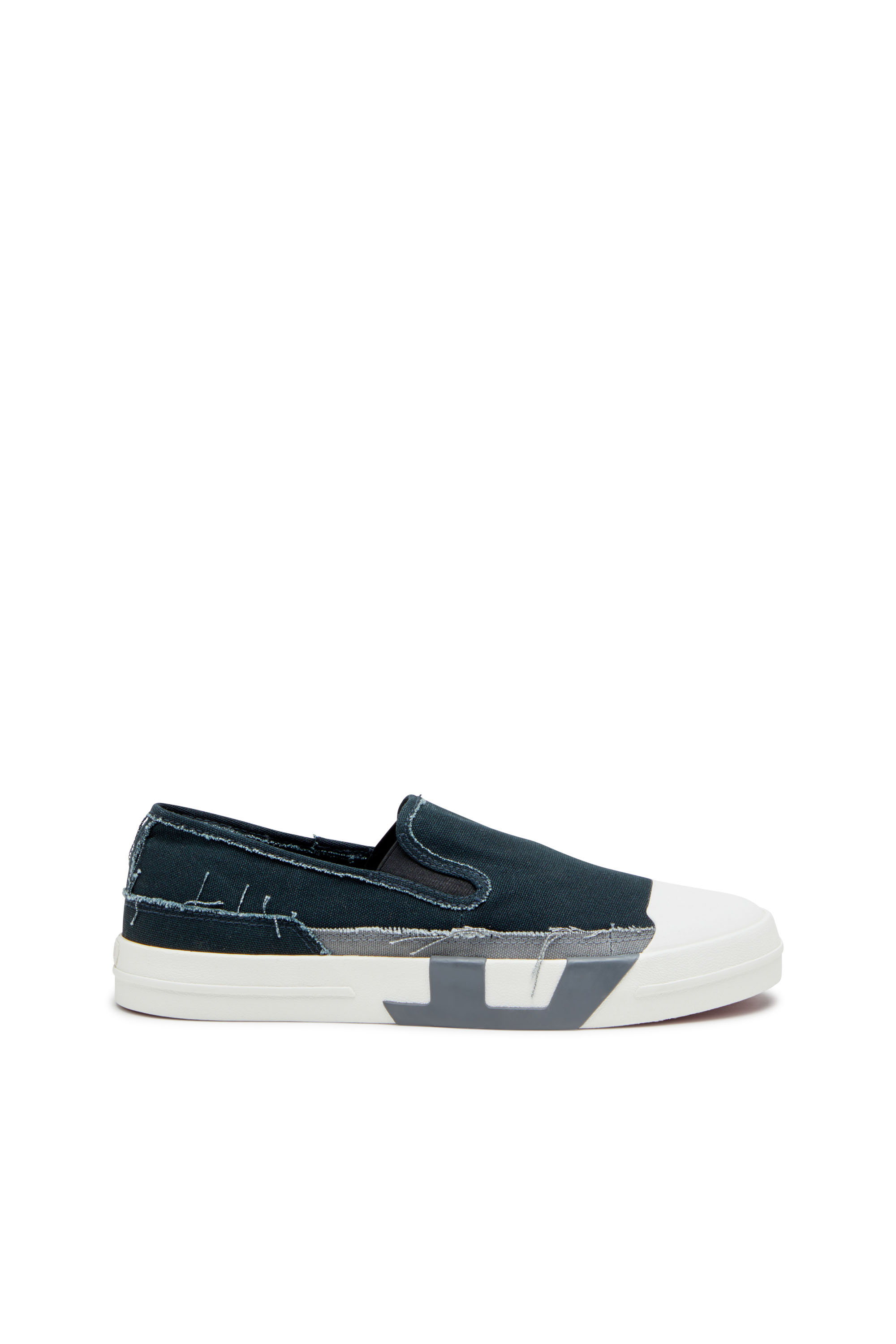 Diesel - S-D-VERSE SO, S-D-Verse-Sneakers sans lacets en toile effilochée Homme in Polychrome - 1
