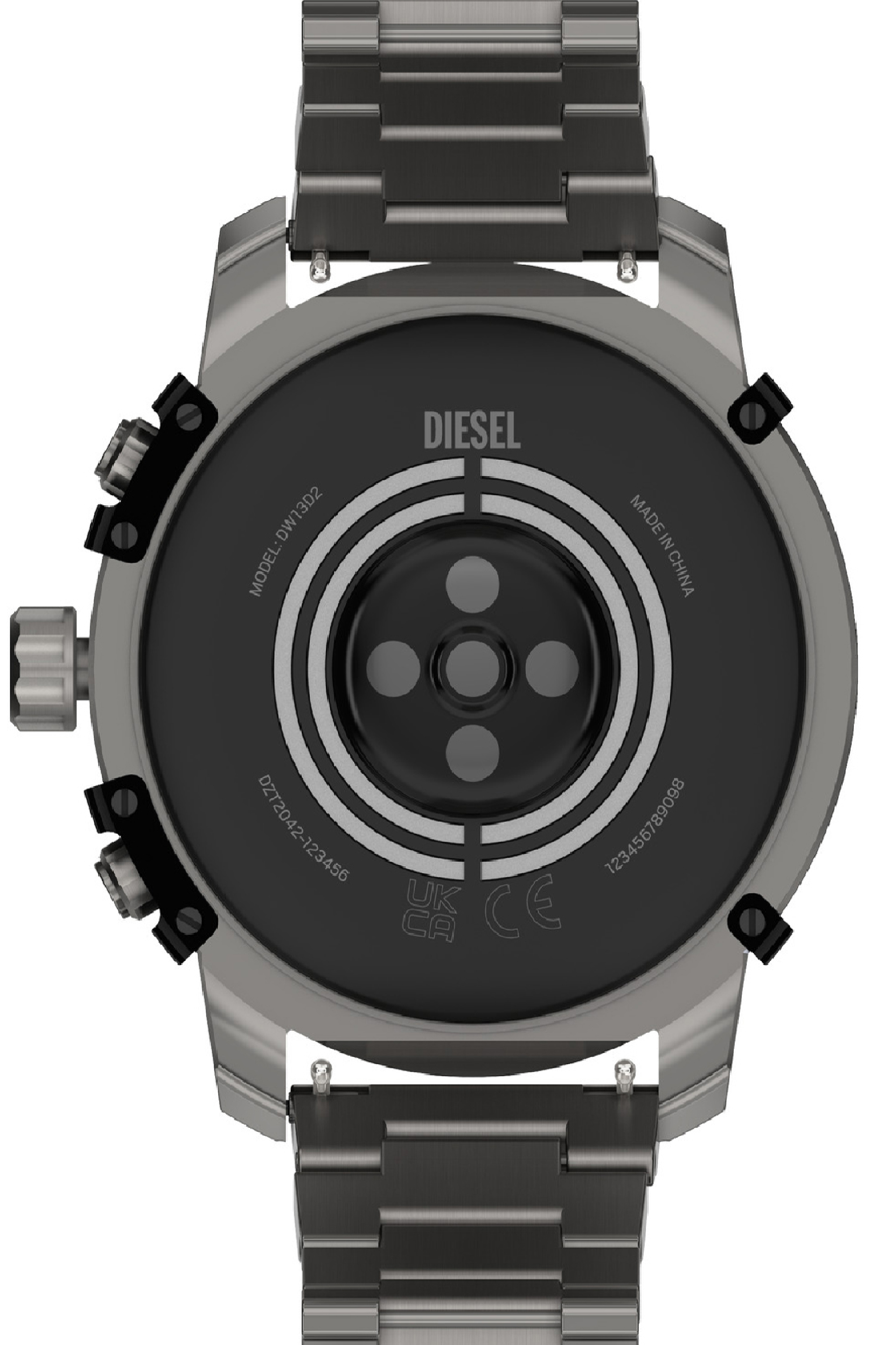 Diesel - DZT2042V, Smartwatch Griffed de acero inoxidable Hombre in Gris - 4