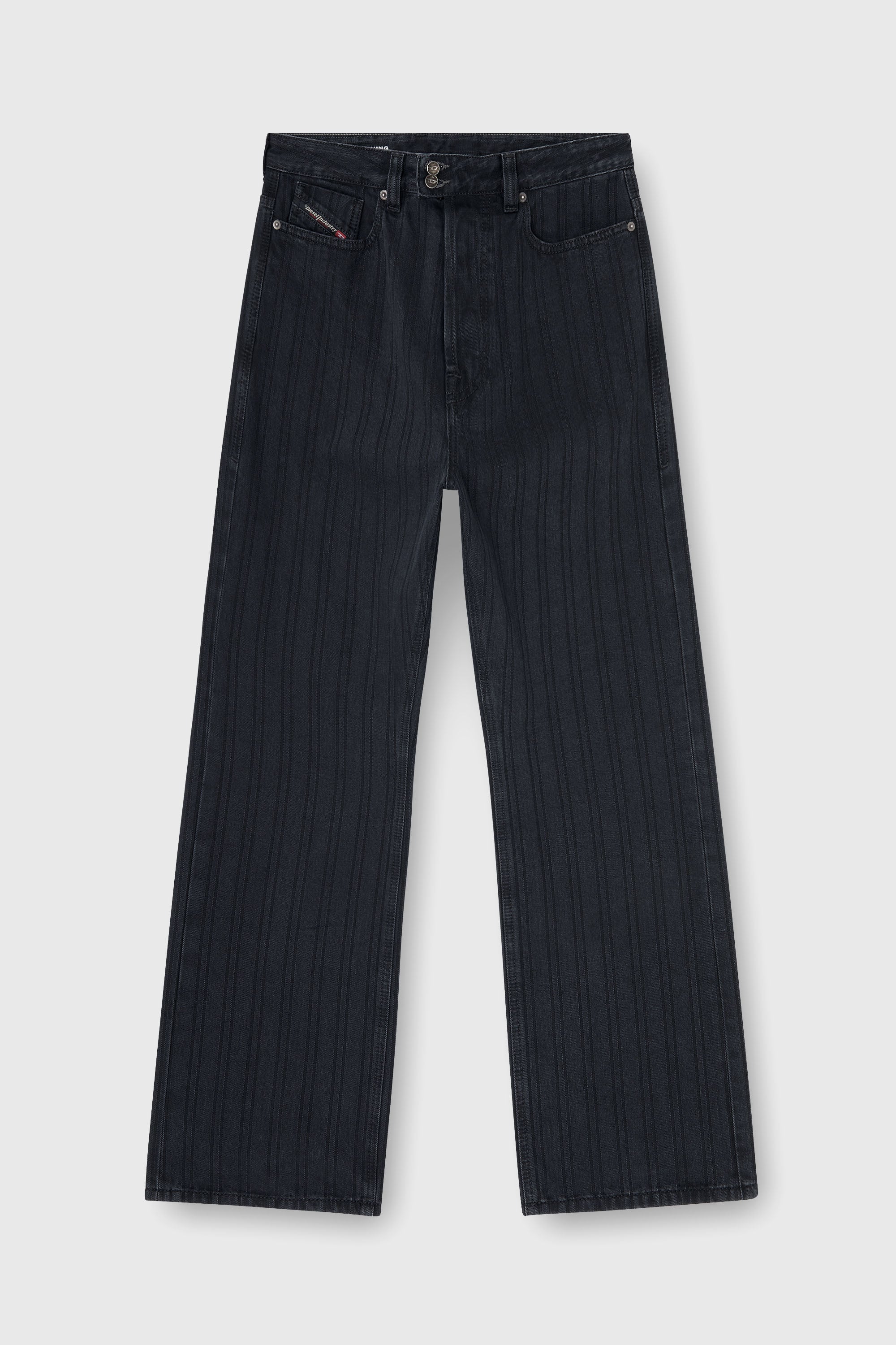 Diesel - Relaxed Jeans 1980 D-Eeper 09Q12 Hombre, Negro/Gris oscuro - 1