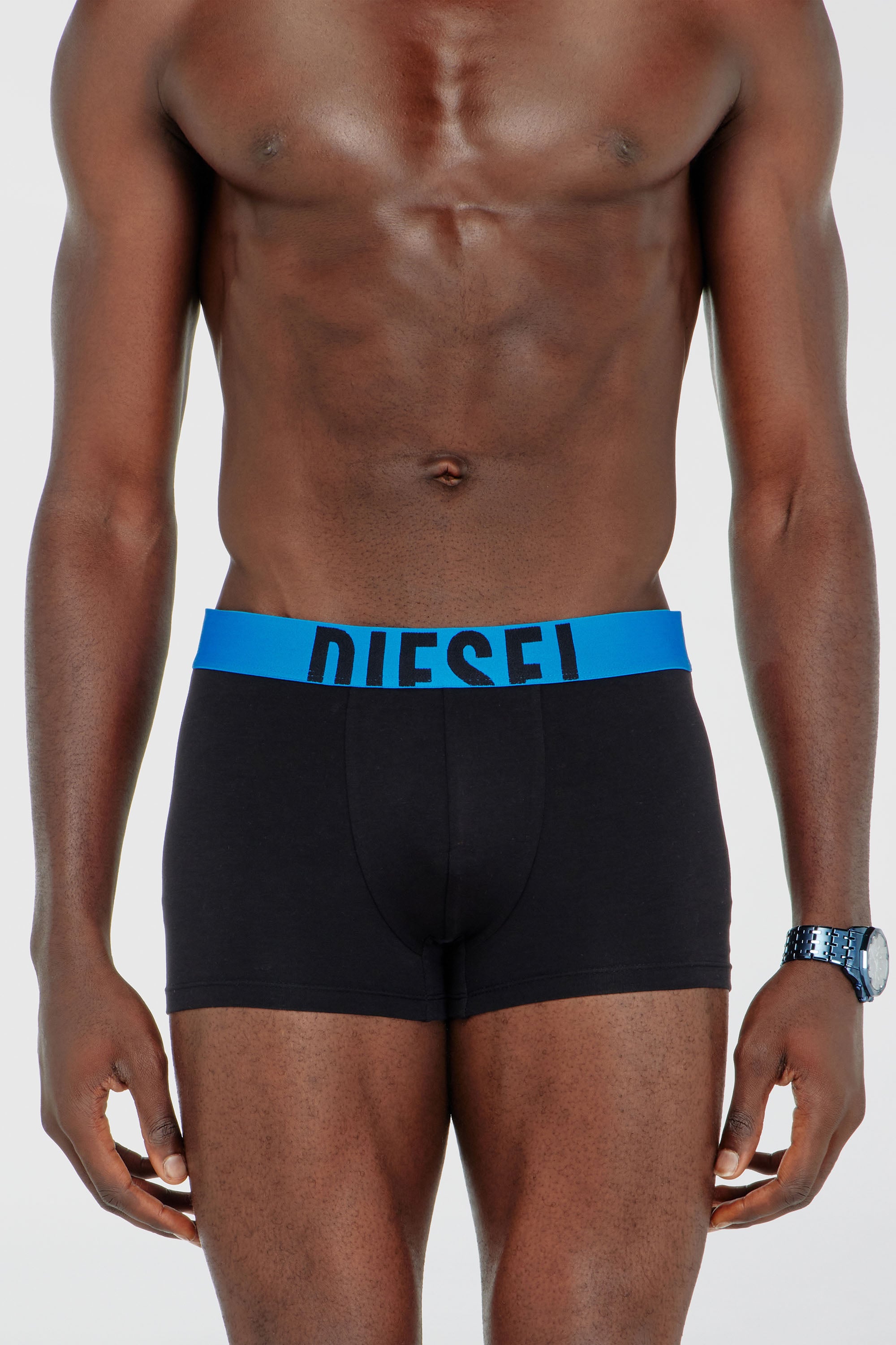Diesel - DAMIEN-D-POP-3PACK-40, Man's Three-pack boxer briefs in stretch cotton in Black - 1