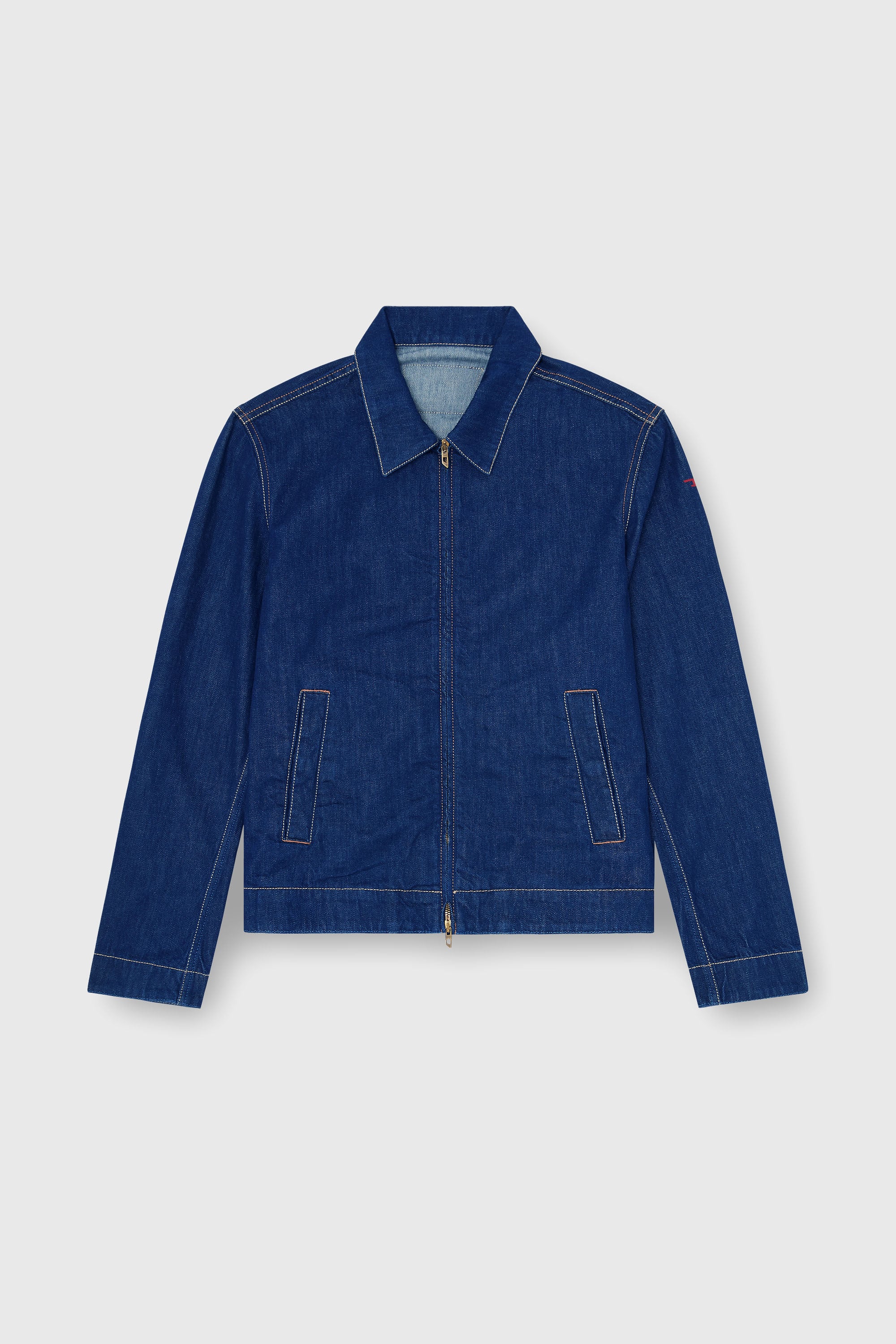 Diesel - D-ROHE, Veste coach en rinse denim Homme in Bleu - 2