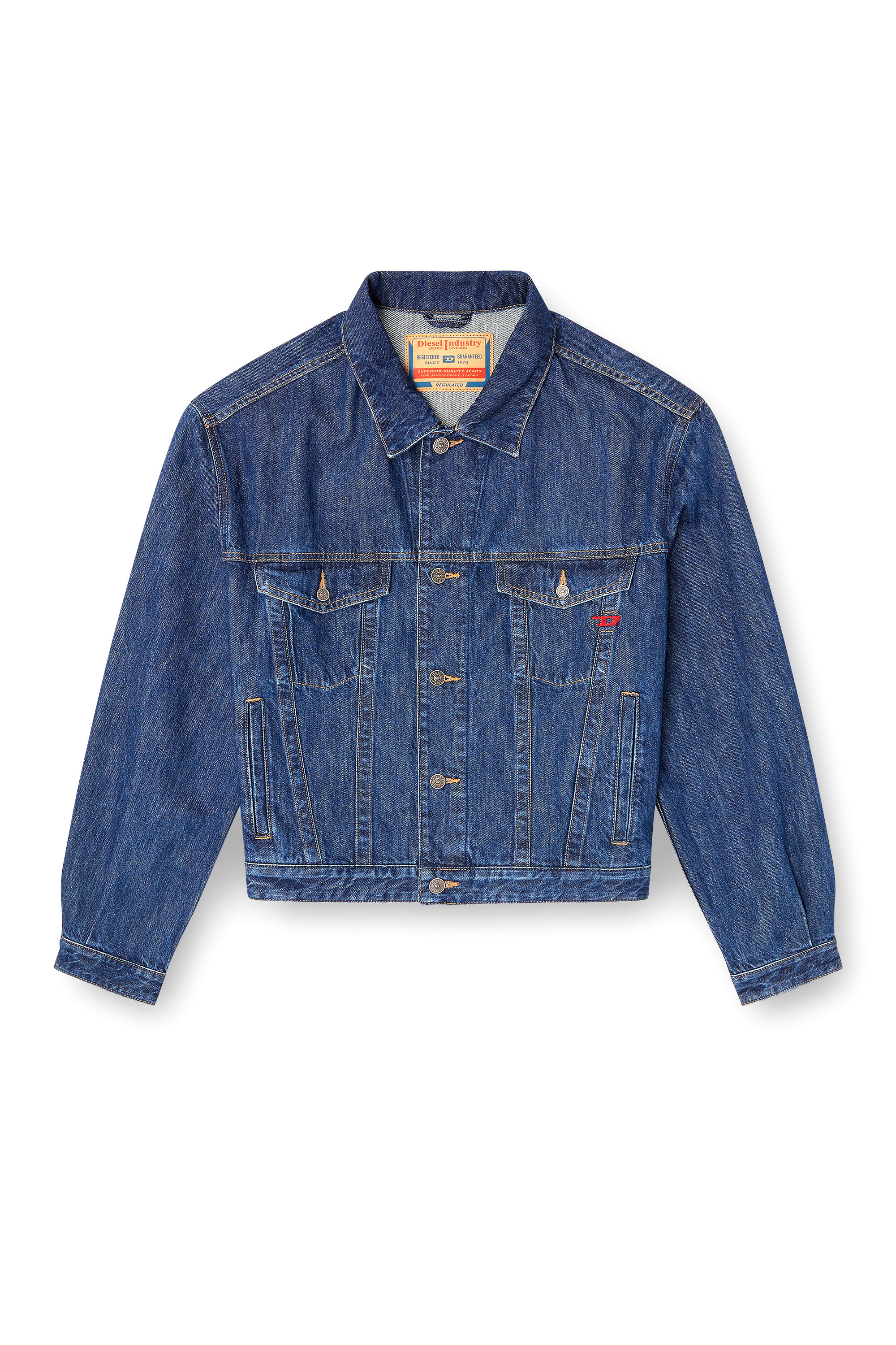 Diesel - D-RANGER, Veste trucker en denim ADN Mixte in Bleu - 3