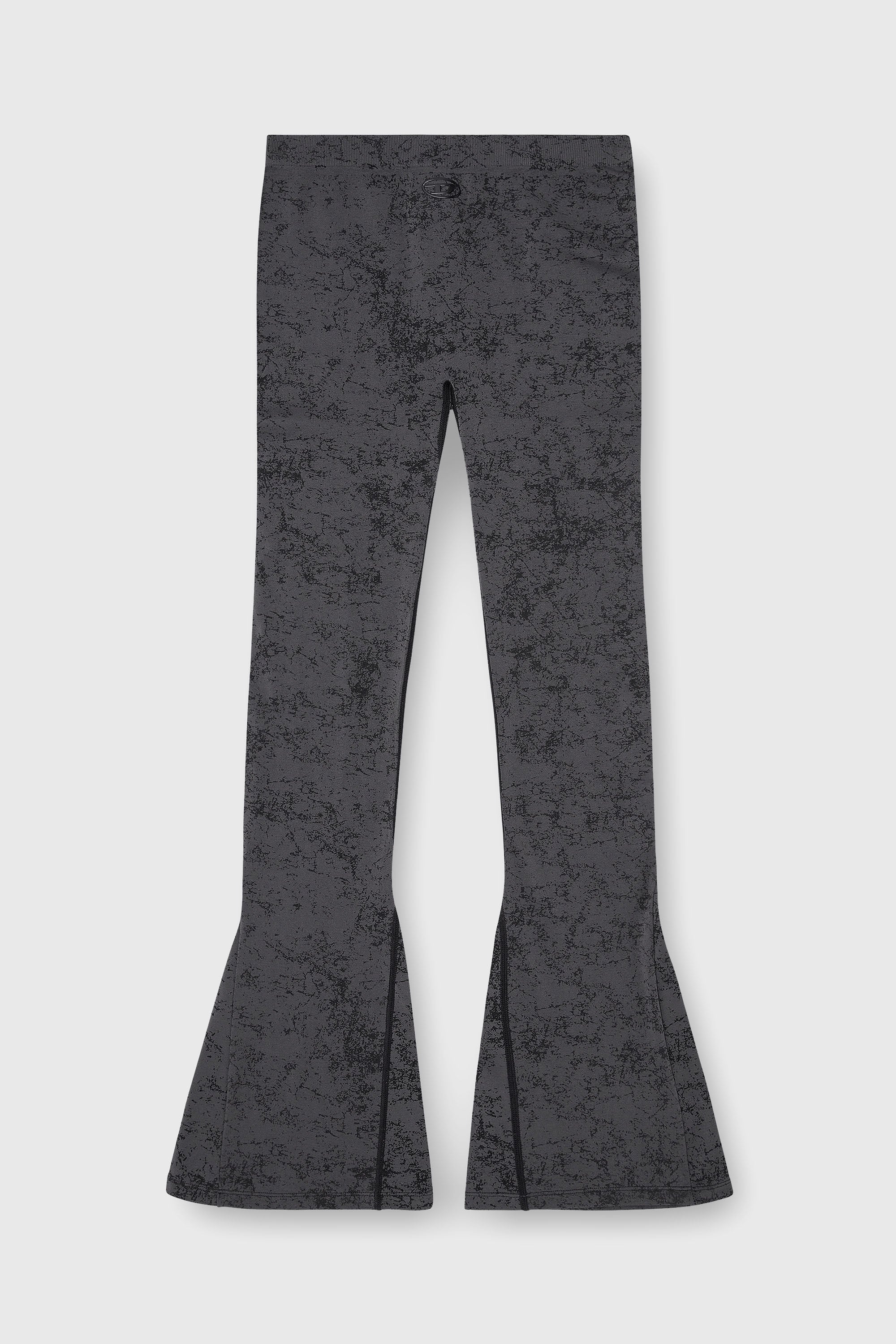 Diesel - CORNELIA-UTLT, Female's Fared leggings with utilitarian print in Dark Grey - 2