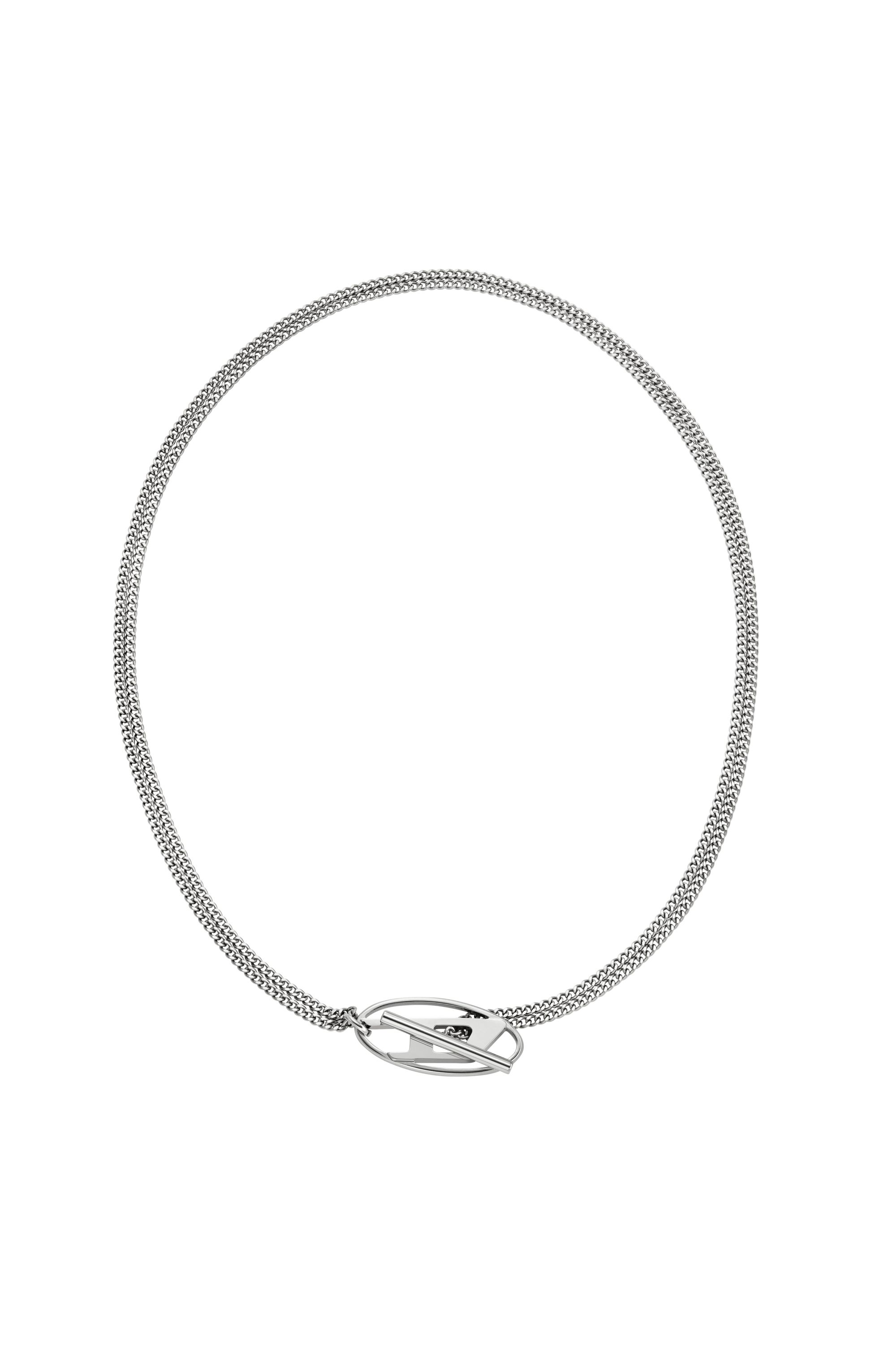 Diesel - DX1534040, Collier chaîne en acier inoxydable Mixte in Gris argenté - 1