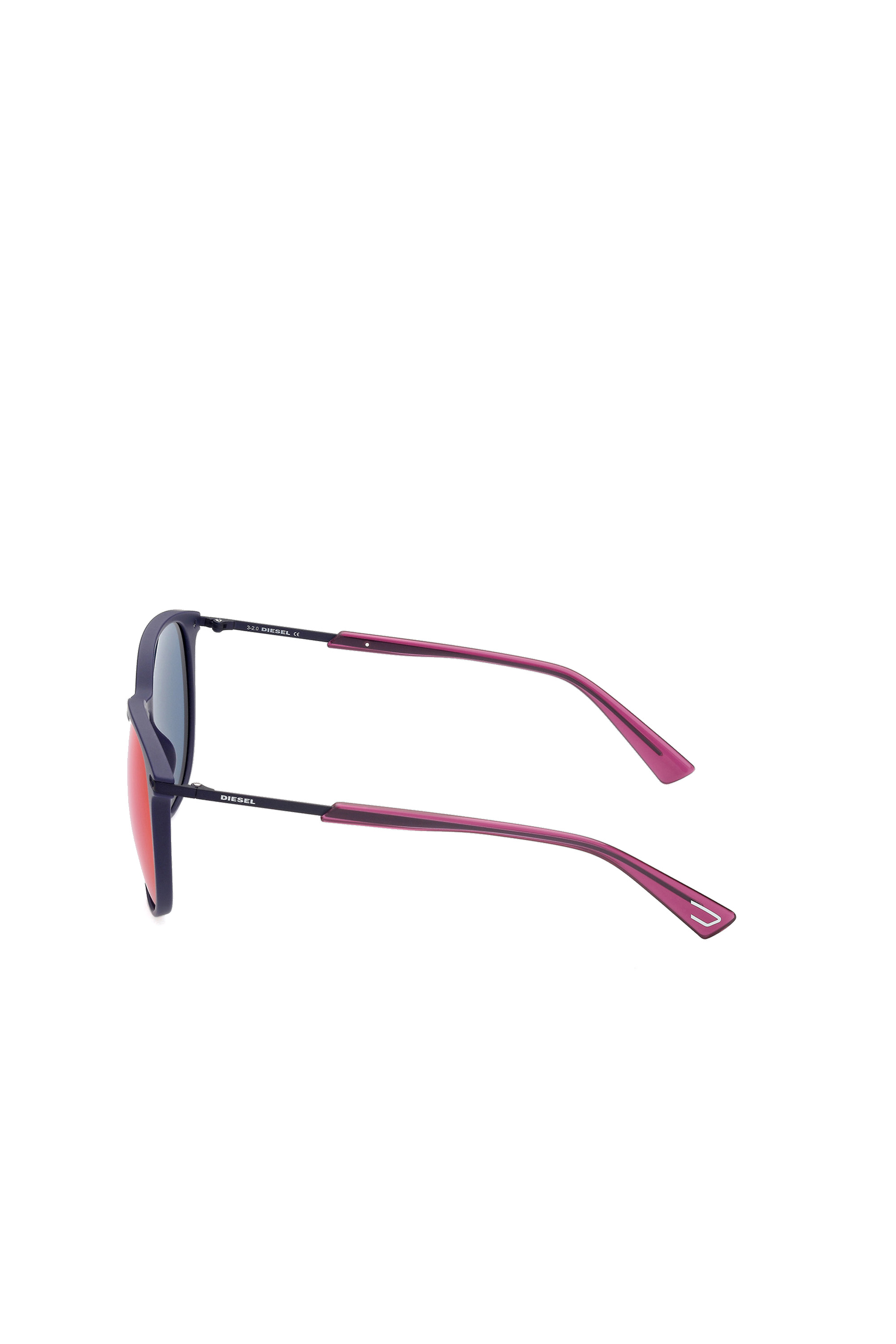 Diesel - DL0353, Gafas de sol redondas en una construcci&oacute;n combinada Mujer in Multicolor - 4