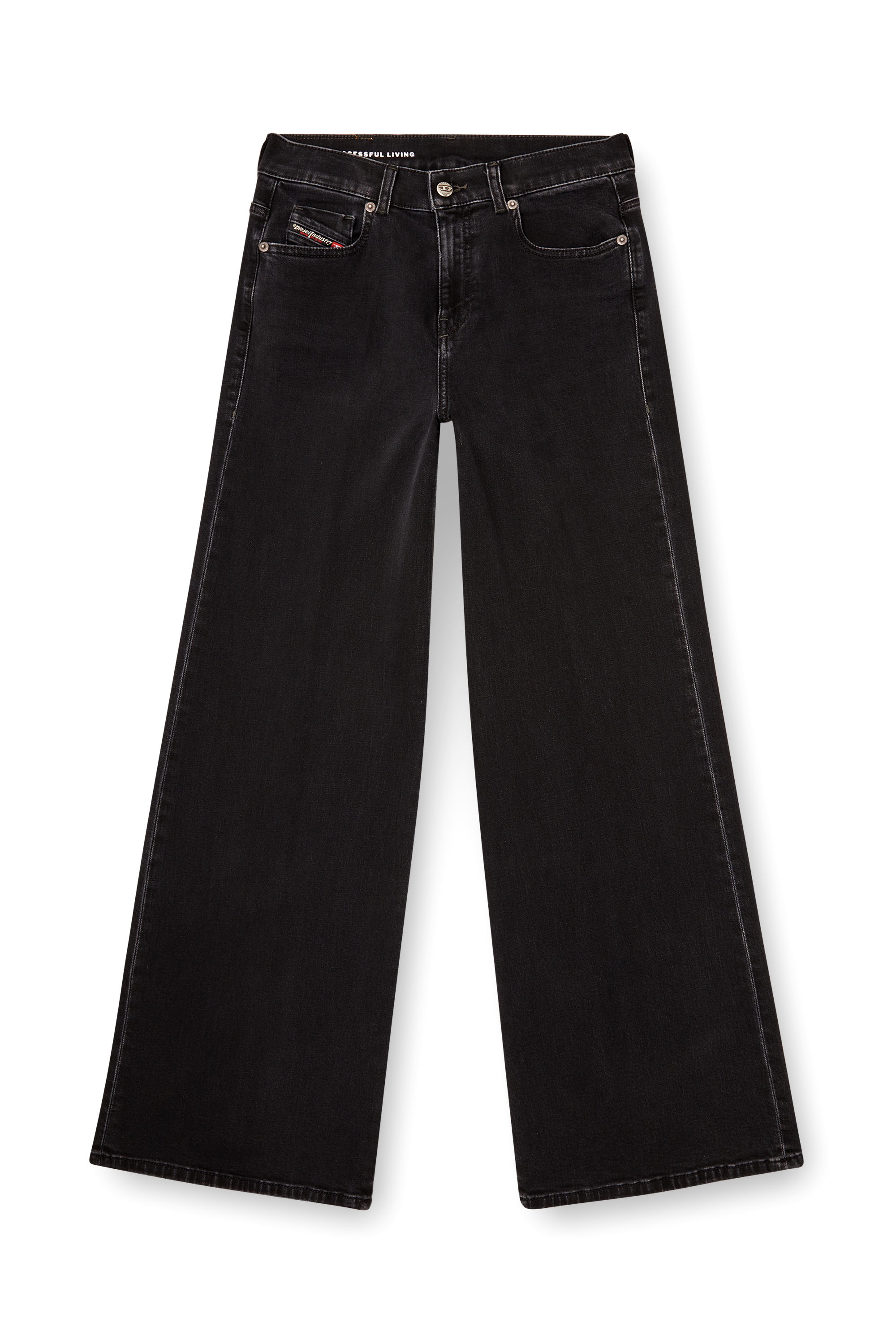 Diesel - Woman's Flare Jeans 1978 D-Akemi 09M69, Black/Dark grey - 3