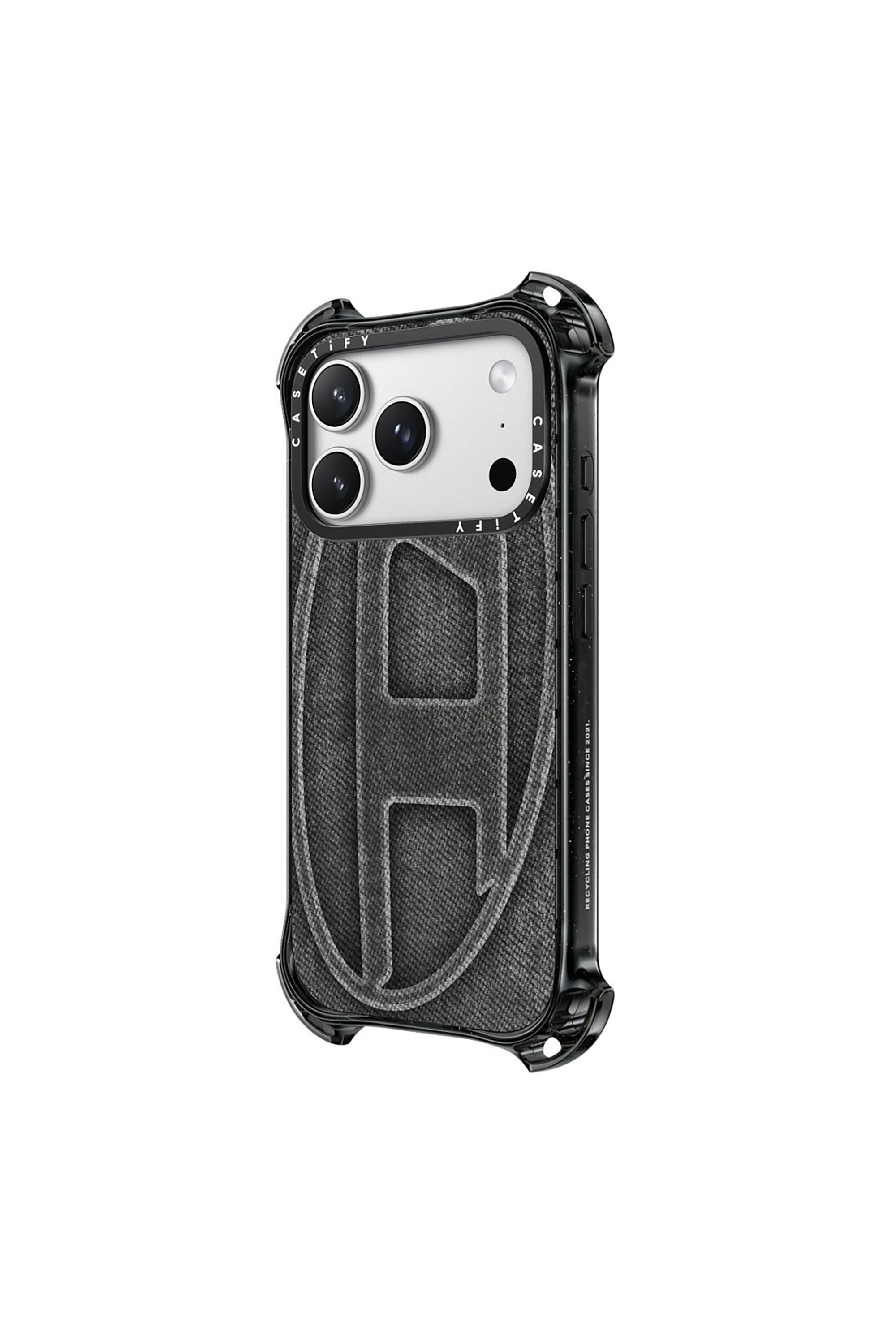 Diesel - 60591 MOULDED CASE, Funda Oval D bounce por iPhone 17 Pro Unisex in Negro - 2